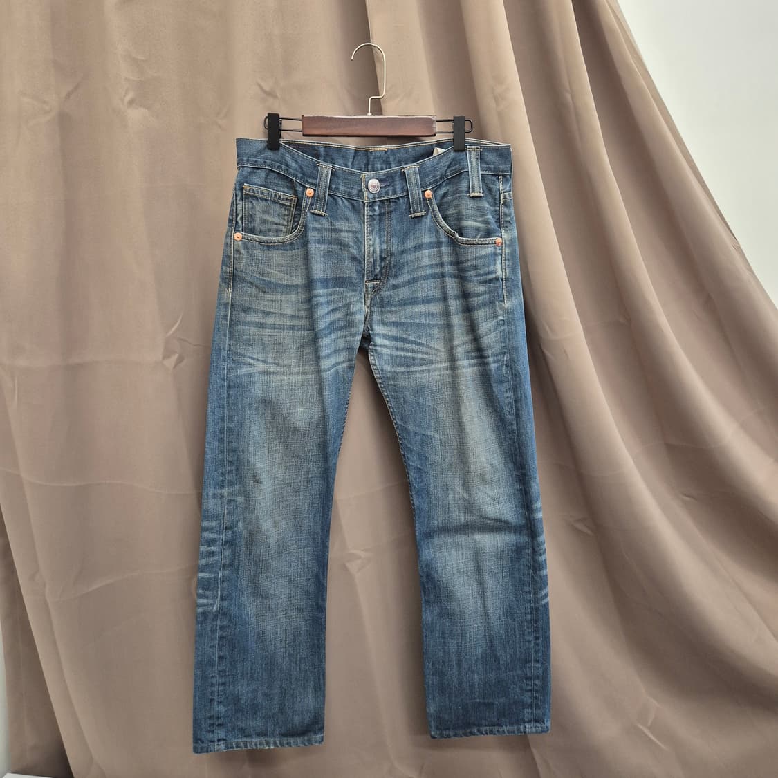 리바이스 504 레귤러 스트레이트 데님 팬츠 32 상품이미지3