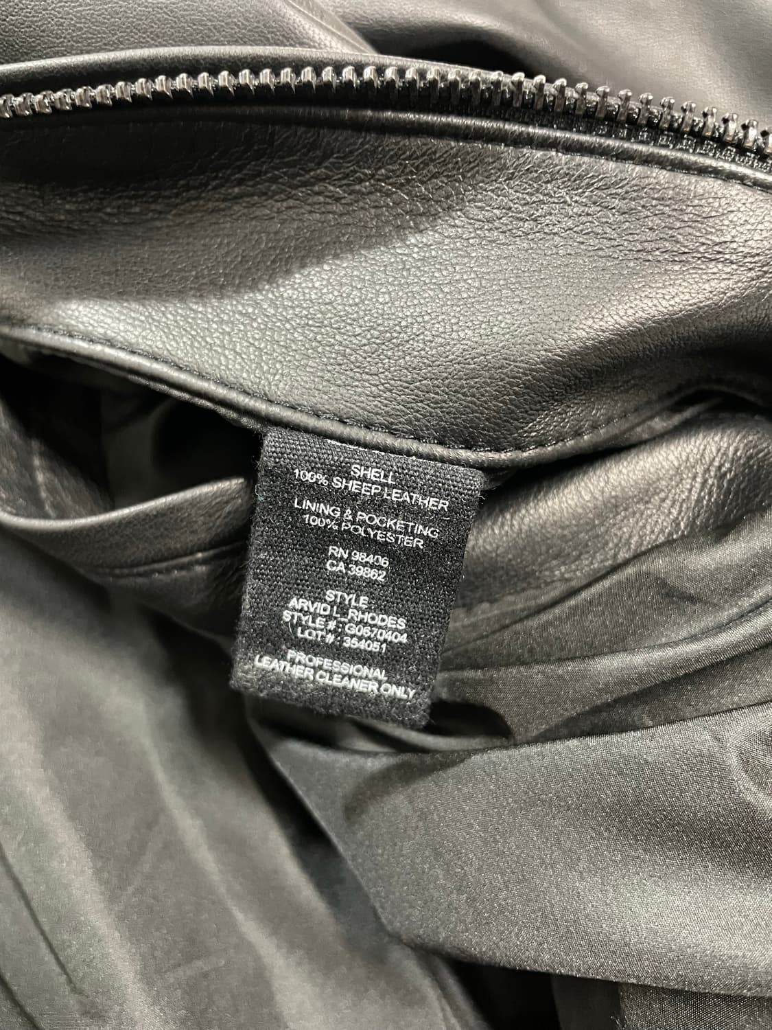 띠어리 램스킨 가죽자켓 상품이미지9