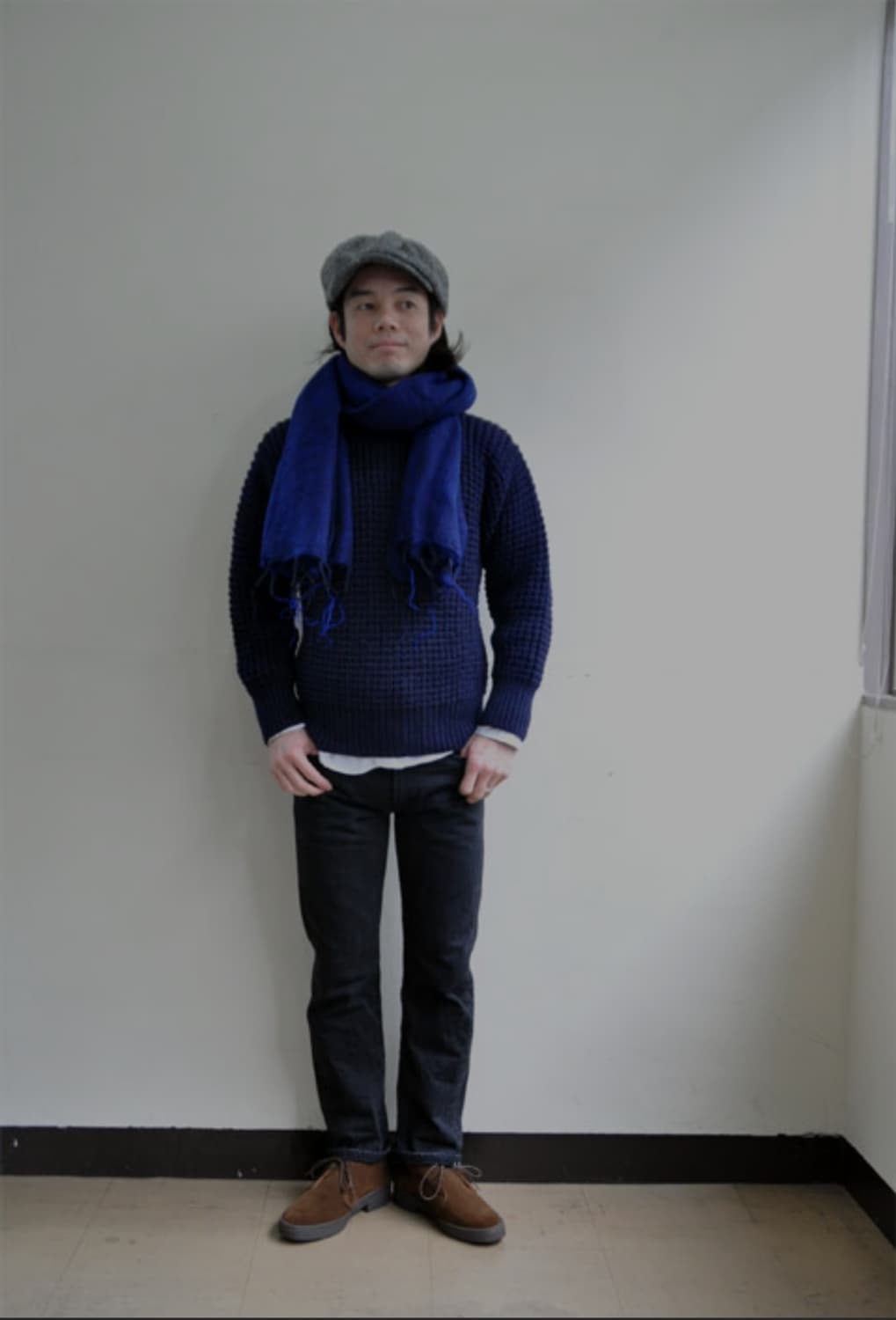 deck hand 팝콘 니트 네이비색상 상품이미지6