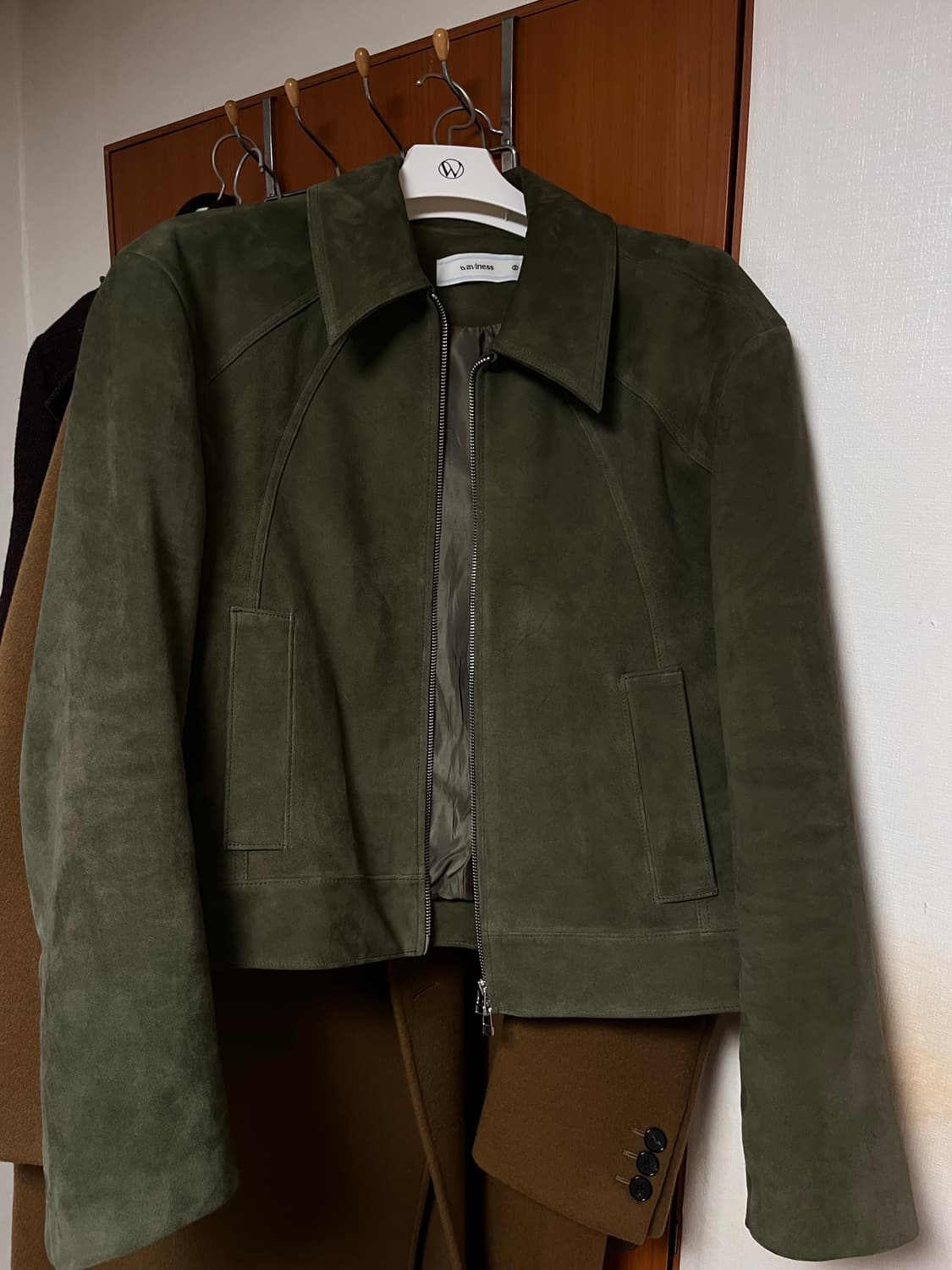 웨이비니스 크롭 스웨이드 자켓 2사이즈 상품이미지2