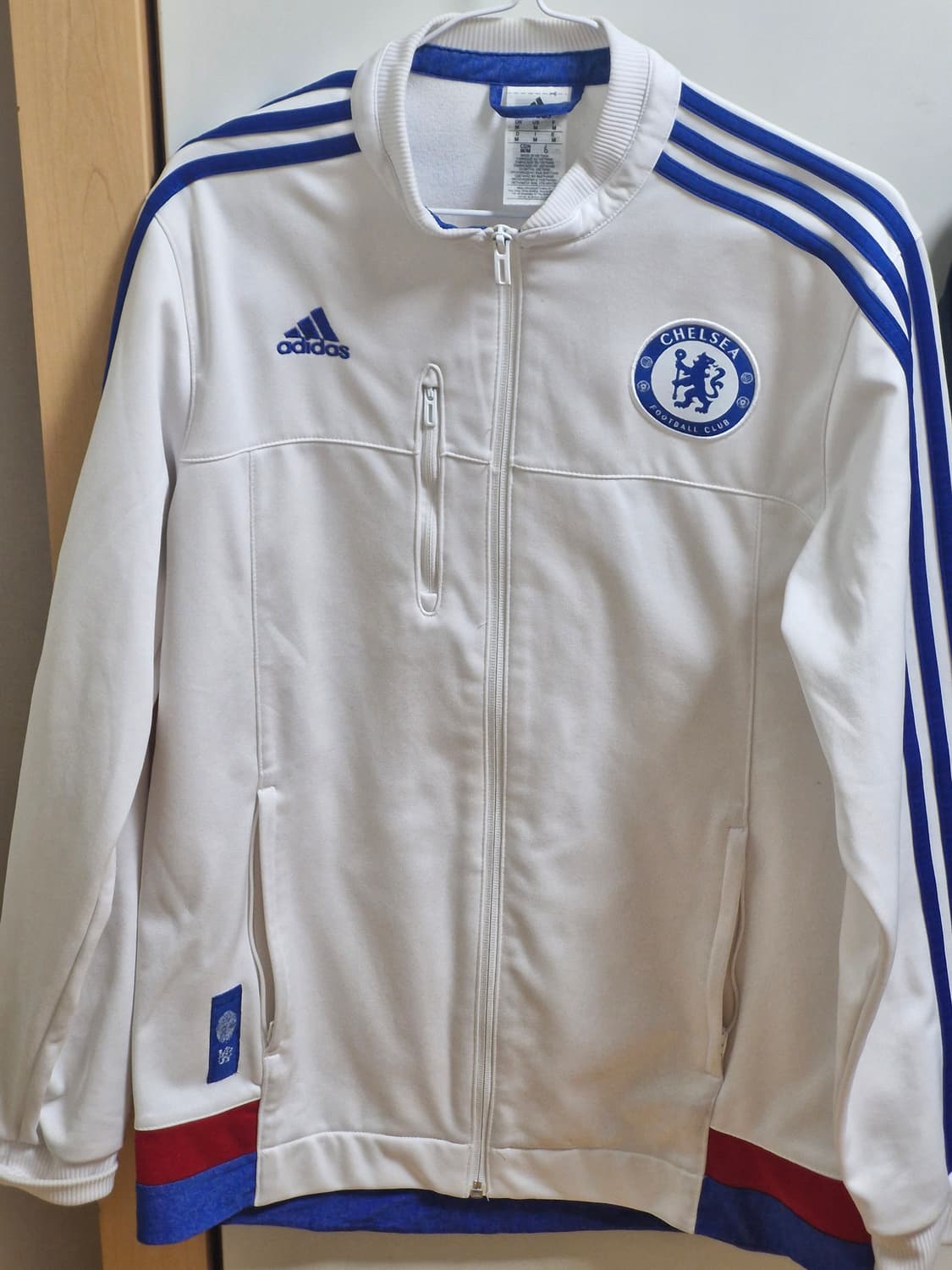아디다스 첼시 화이트 블루 흰색파랑 트랙탑져지 95 상품이미지4