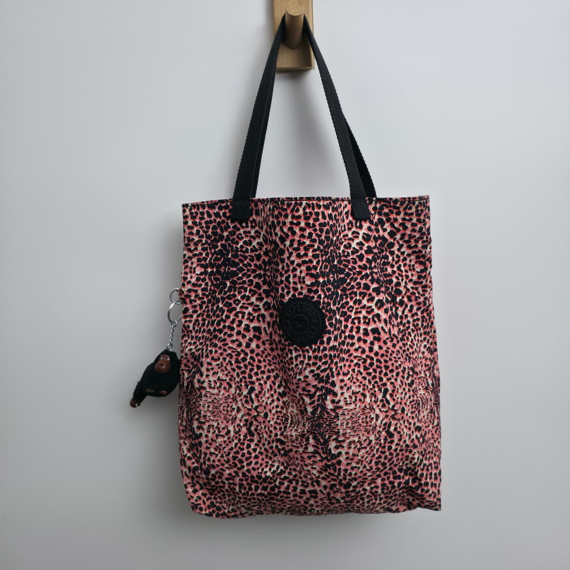 키플링 핑크 레오파드 핸드 토트백 상품이미지1