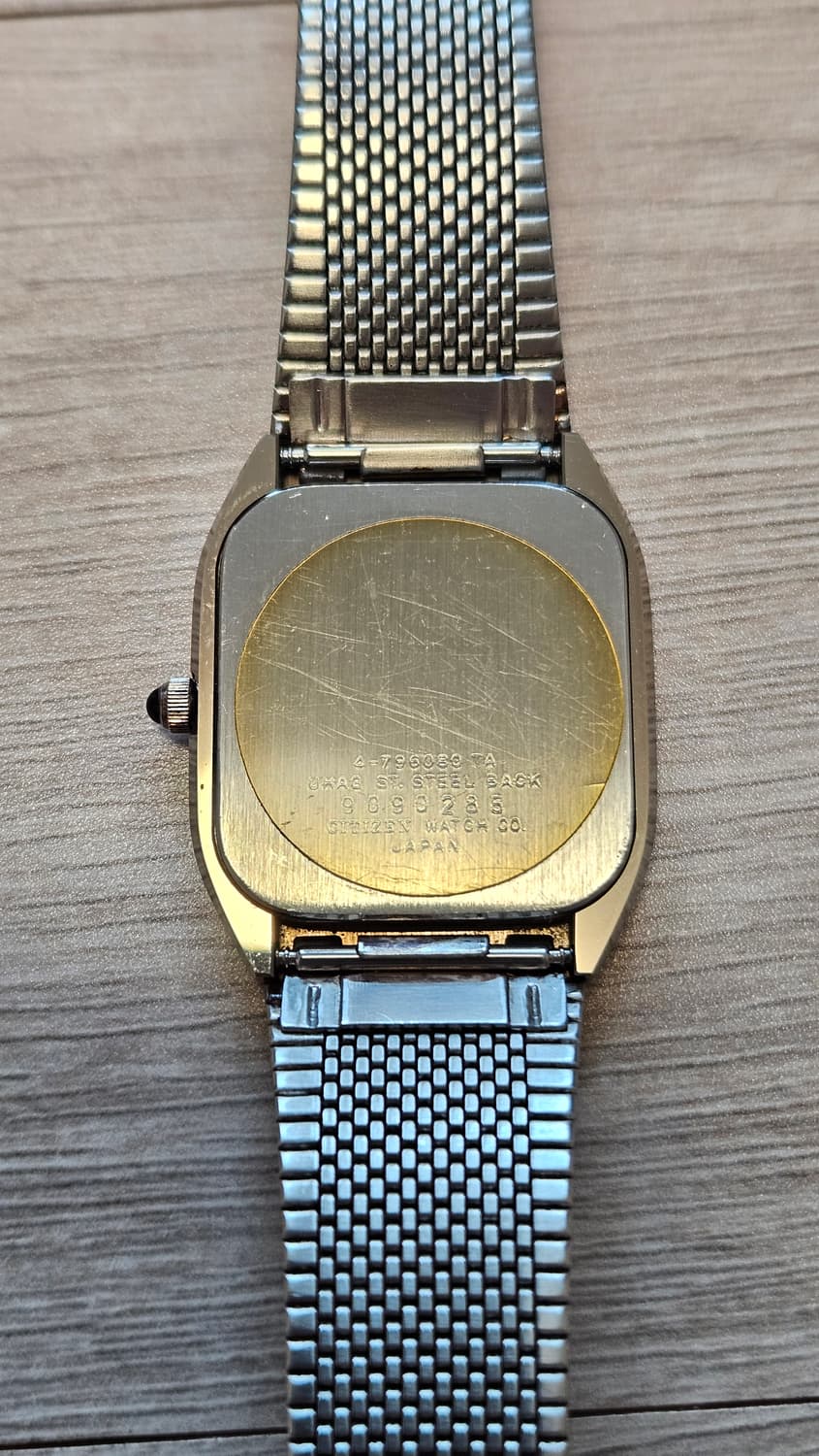 빈티지 시티즌 익시드 쿼츠 메탈 시계 상품이미지5