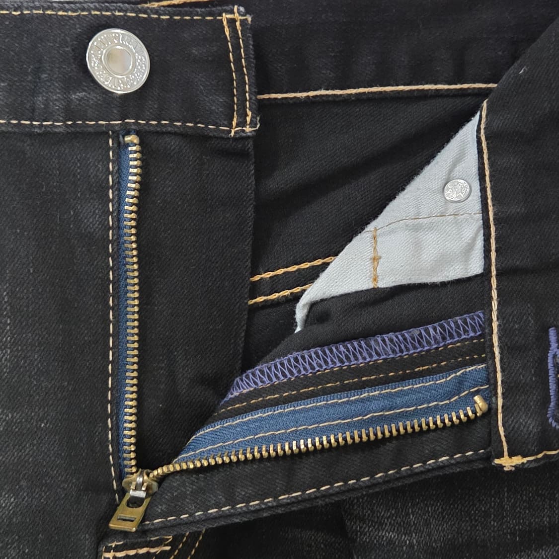 리바이스 504 흑청 데님팬츠 32/34 상품이미지5