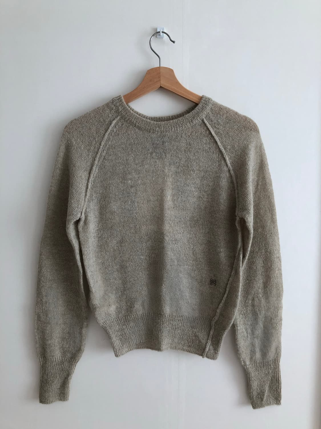 Satur 세터 라운드 알파카 베이지 니트 상품이미지1