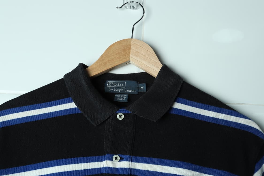 (M-L) 폴로 랄프로렌 반팔 카라 티셔츠 USA 블랙-H32899 상품이미지6