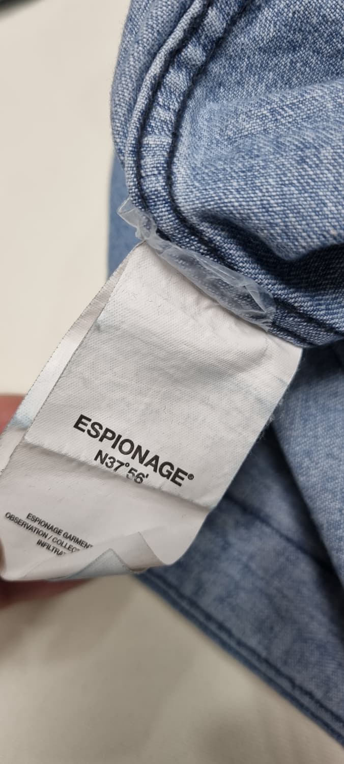에스피오나지 인디고 워시드 워버핏 셔츠 XL _ 남성 상품이미지10