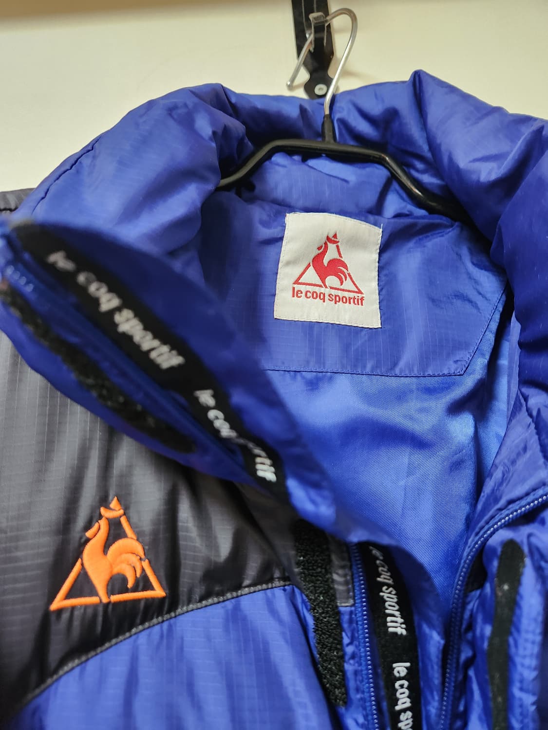 르꼬끄 블루/블랙 덕다운 롱패딩 105 상품이미지4