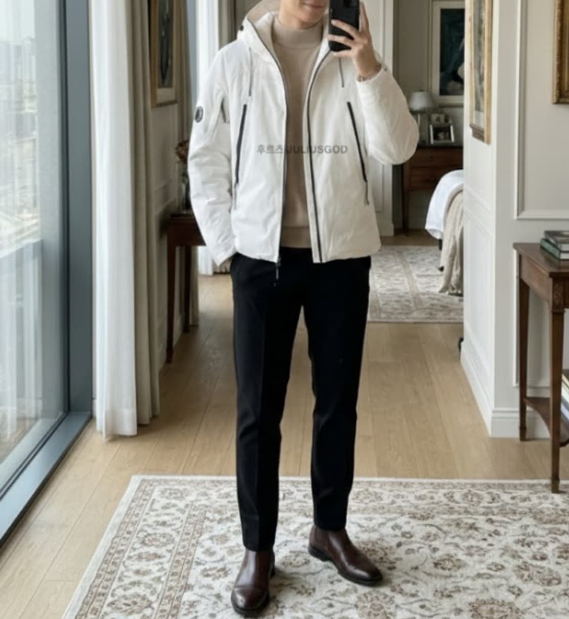 [105/새제품] CP컴퍼니 프리마로프트 하이넥 숏패딩 씨피컴퍼니 상품이미지9