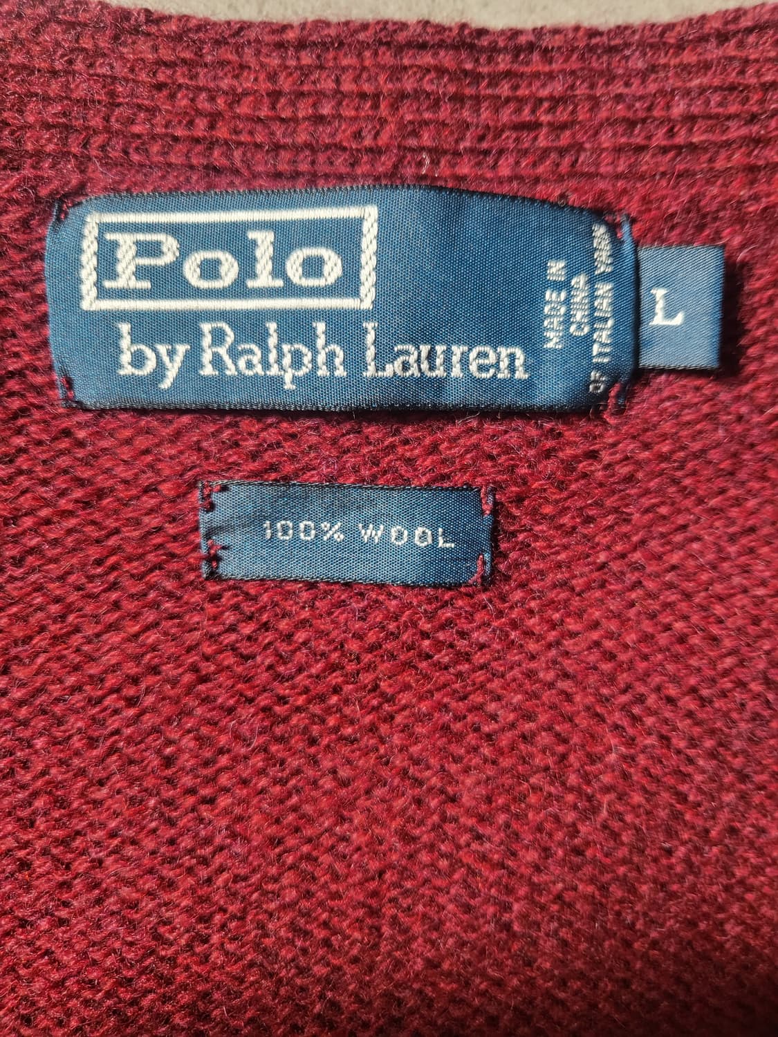 폴로 랄프로렌 남성 울 가디건 L 상품이미지2