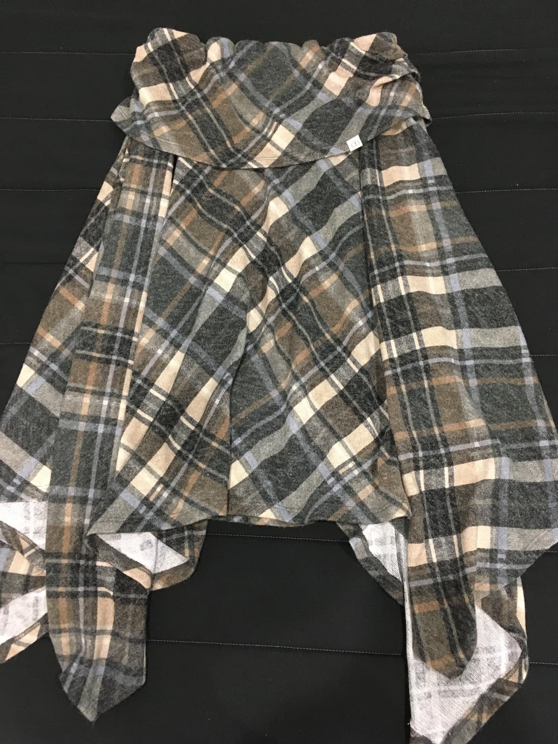 펀프롬펀 JERSEY DRAPE SKIRT, CHECK 상품이미지2