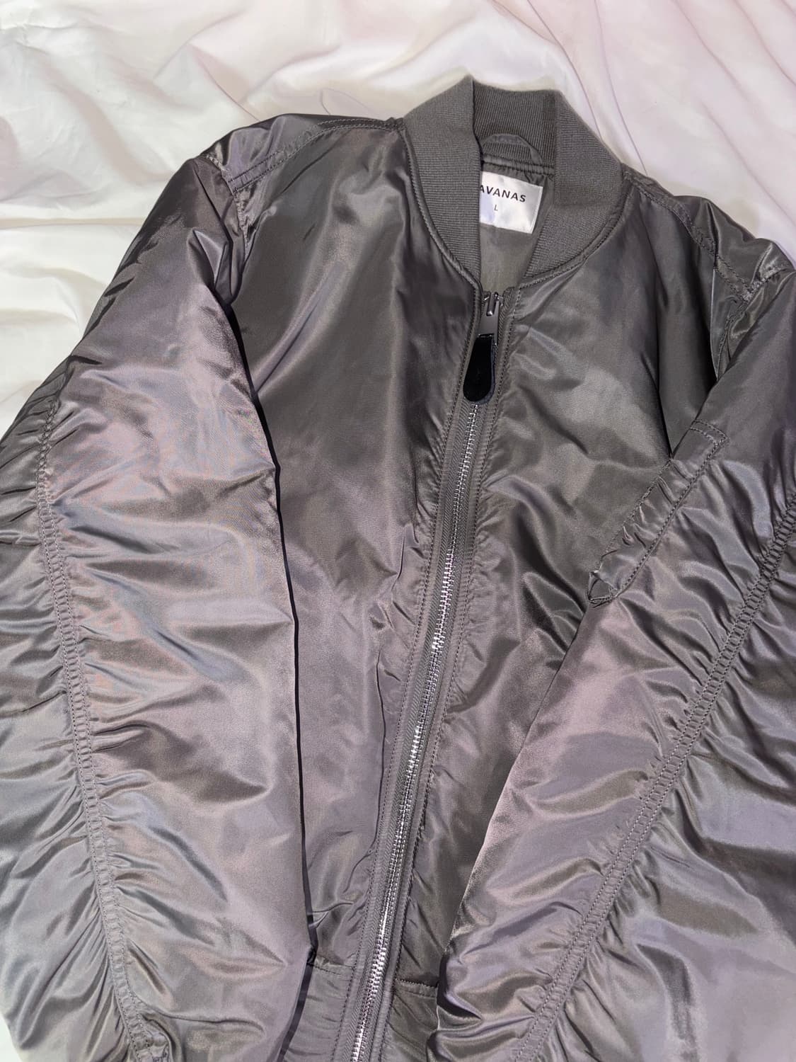 그레이 셔링 항점 항공점퍼  펑크 갸루 핀터레스트 상품이미지3