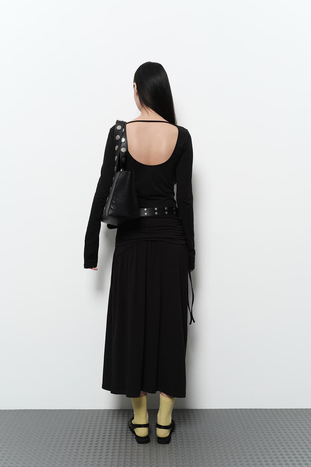 다이애그널 백리스 원피스 상품이미지2