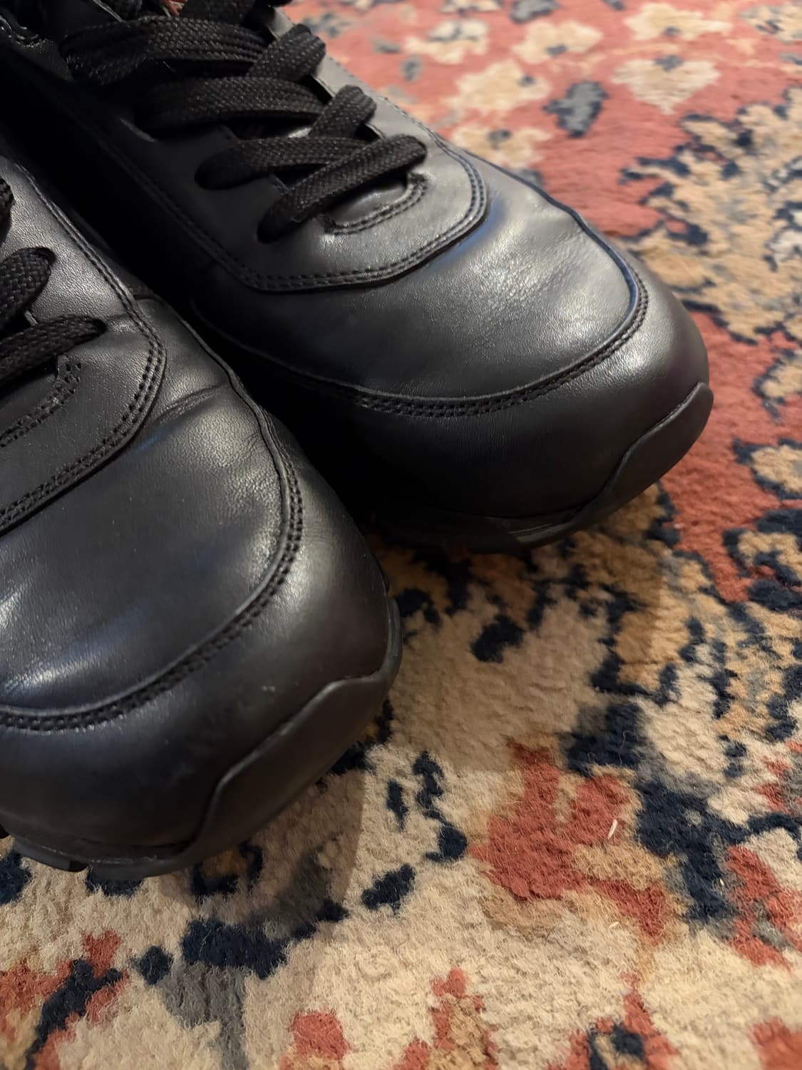 프라다 블랙 레더 슈즈 상품이미지6