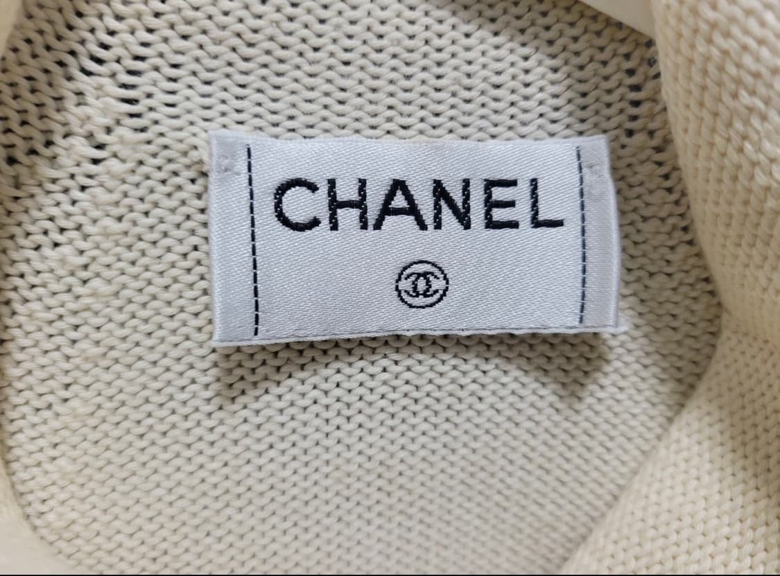 샤넬 목플라 반팔 니트 상품이미지3