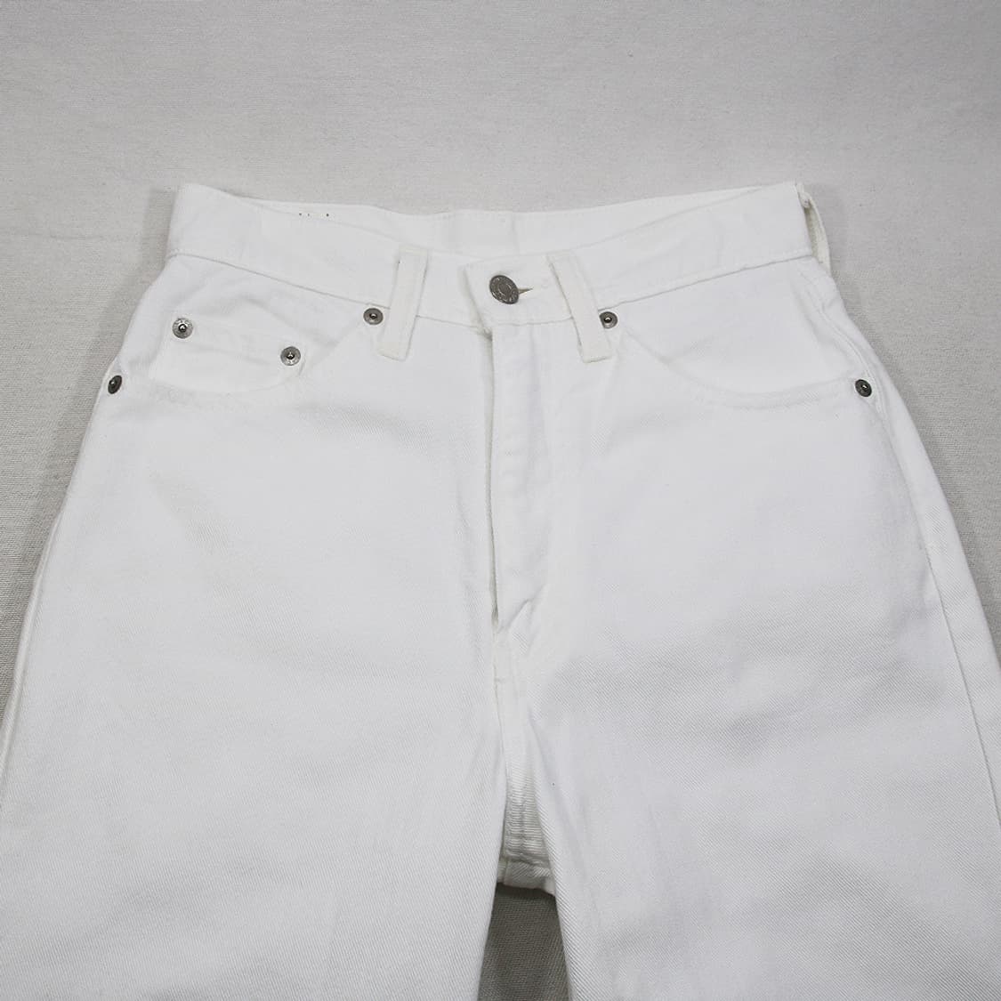 90's 리바이스 W519 화이트 진 (여성용 25.5) 상품이미지4