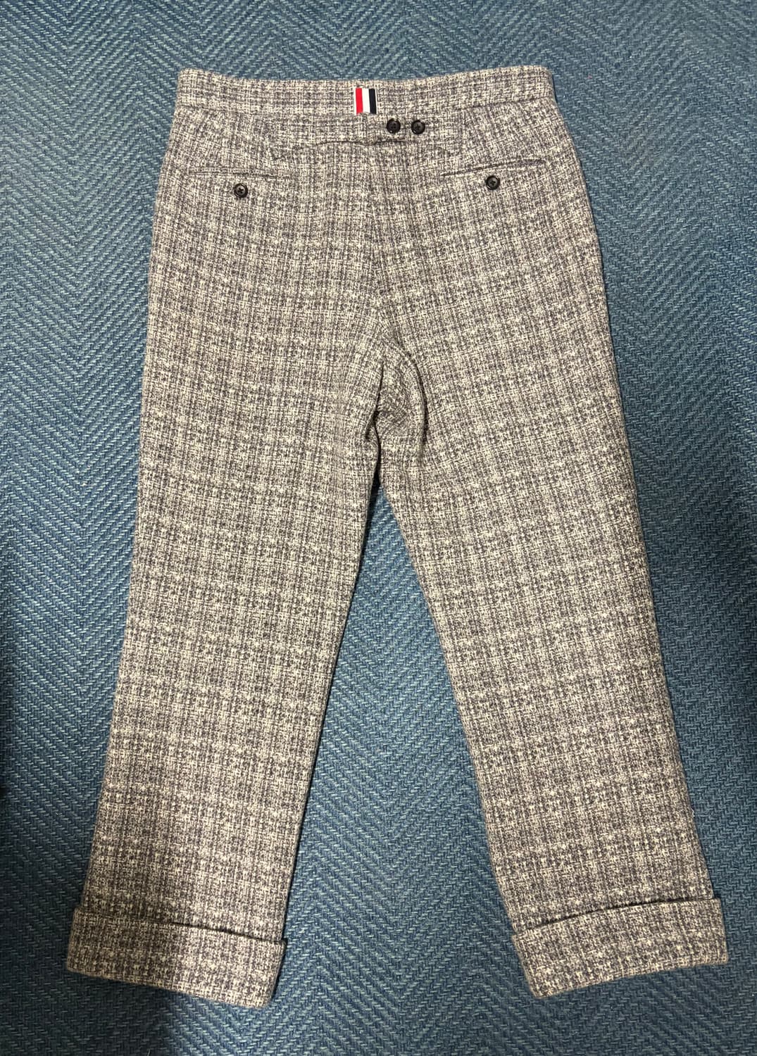 [백화점판] 톰브라운 울 트위드 그레이 팬츠 1사이즈 상품이미지2