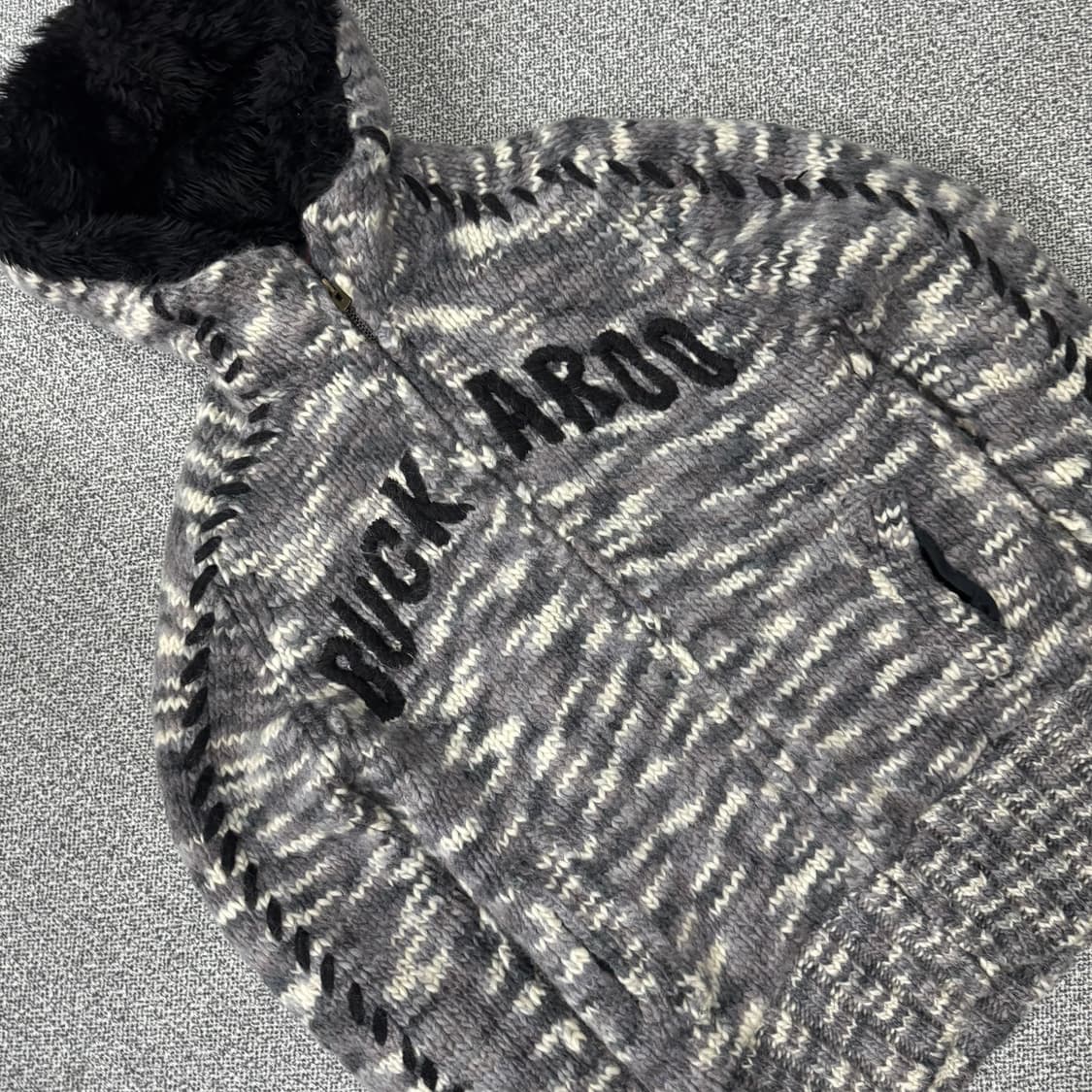 버커루 니트 집업 상품이미지2