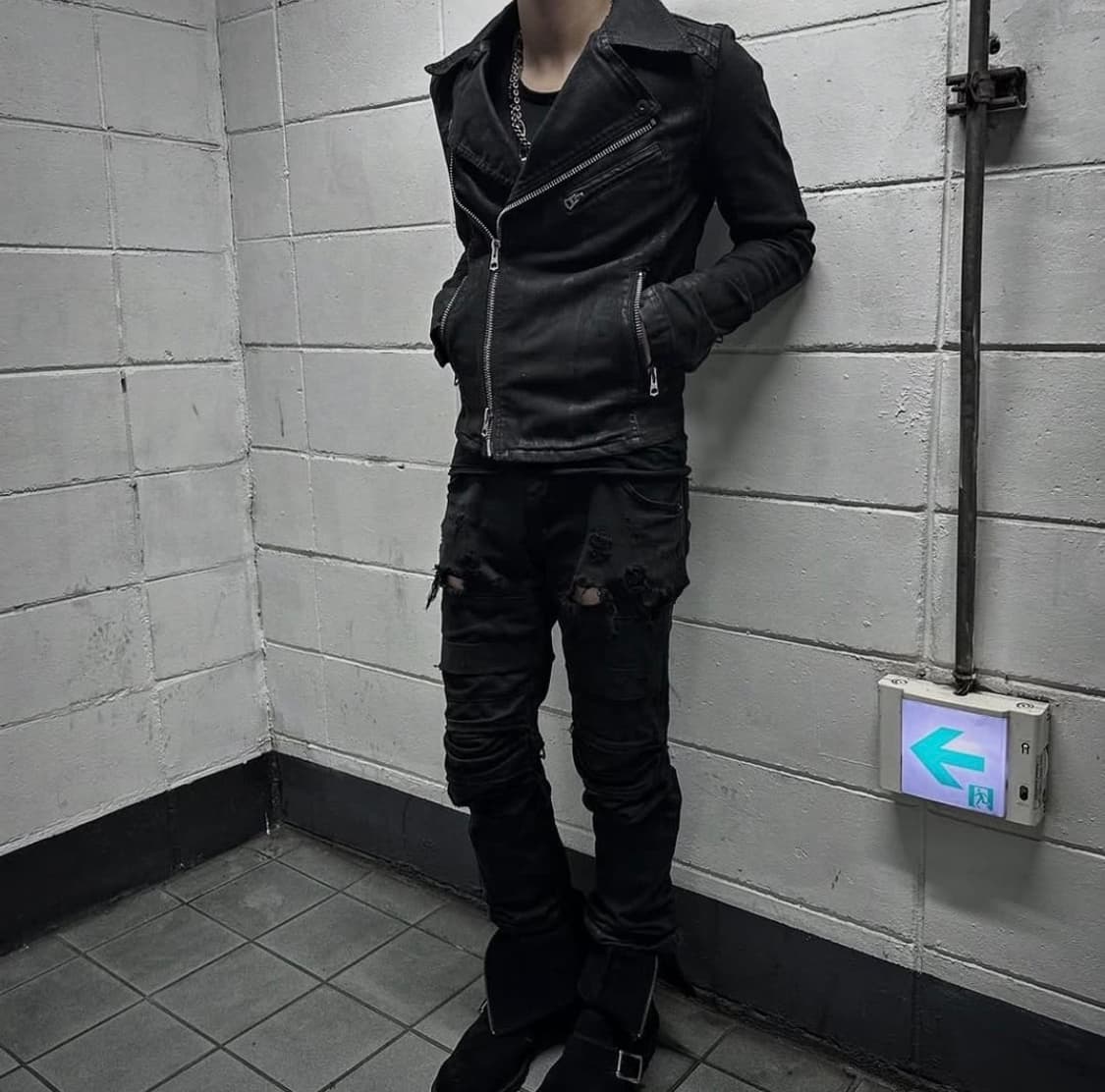 CIVARIZE archive Black wax coated jacket 상품이미지2