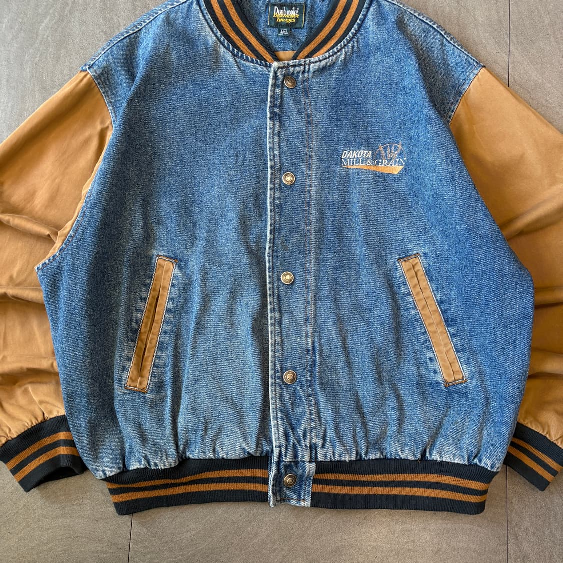 빈티지 데님 베이스볼 자켓 상품이미지4