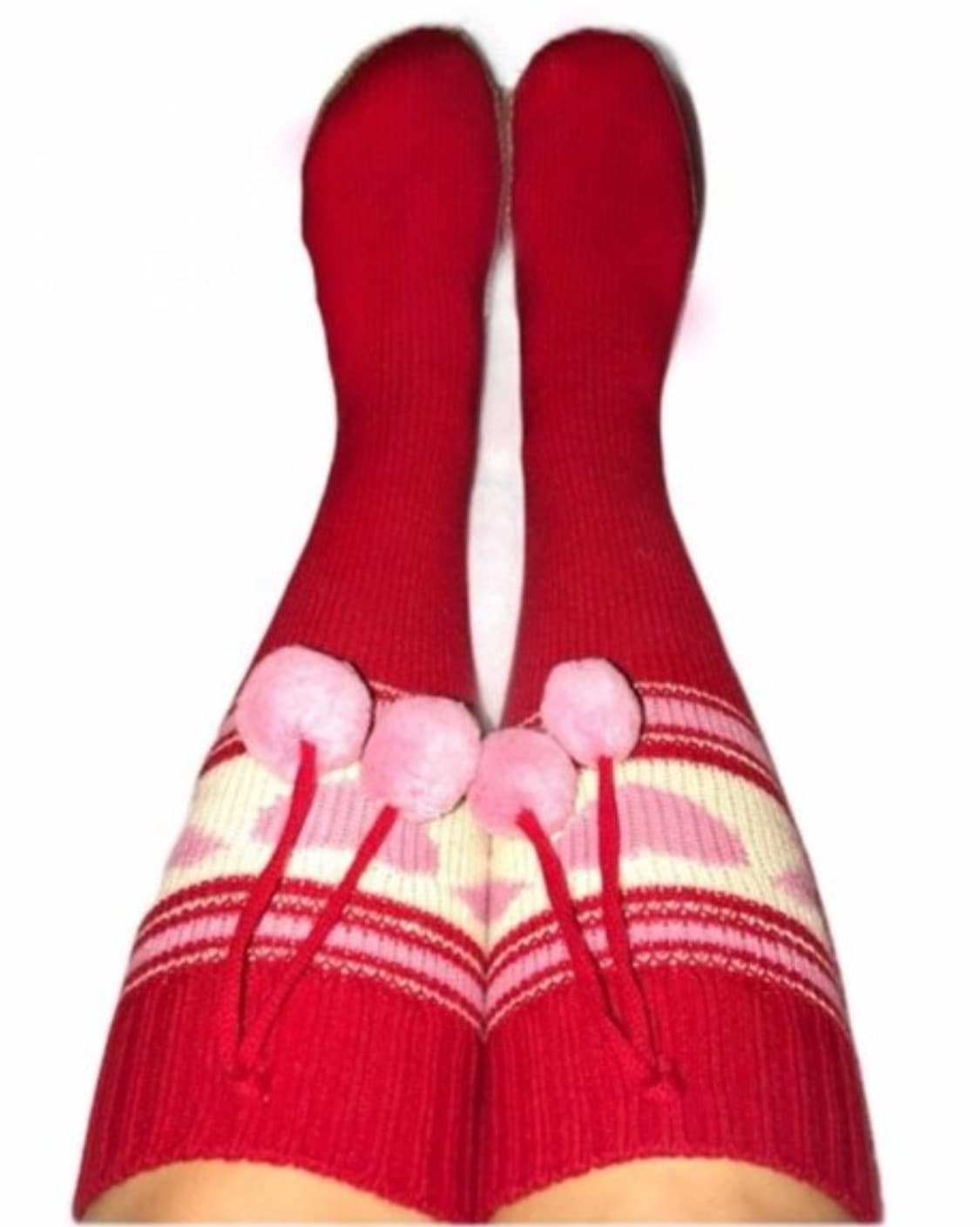 빅토리아 시크릿 핑크 00'S 니트 부츠-슬리퍼(S 사이즈) 상품이미지2