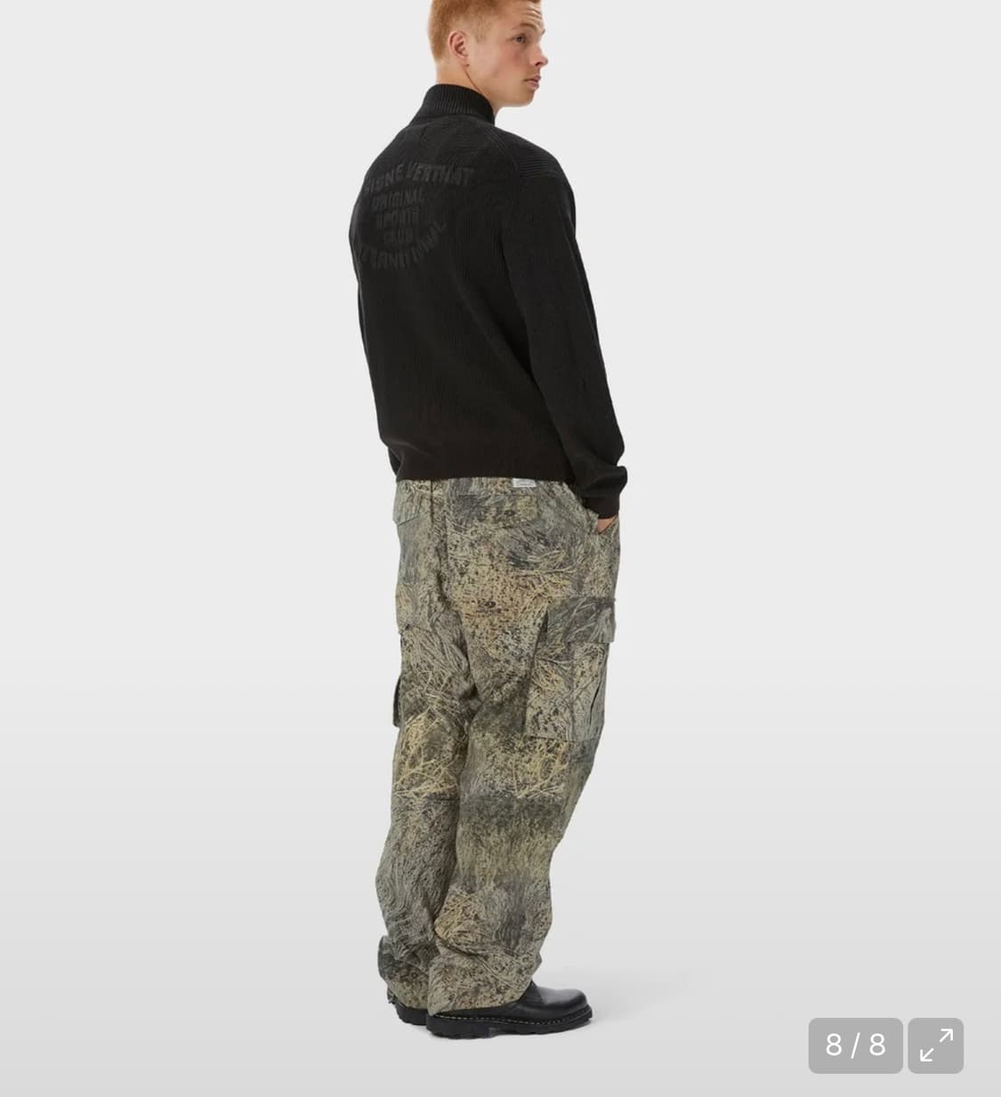 디스이즈네버댓 풀집 가디건 울집업 L 블랙 상품이미지2