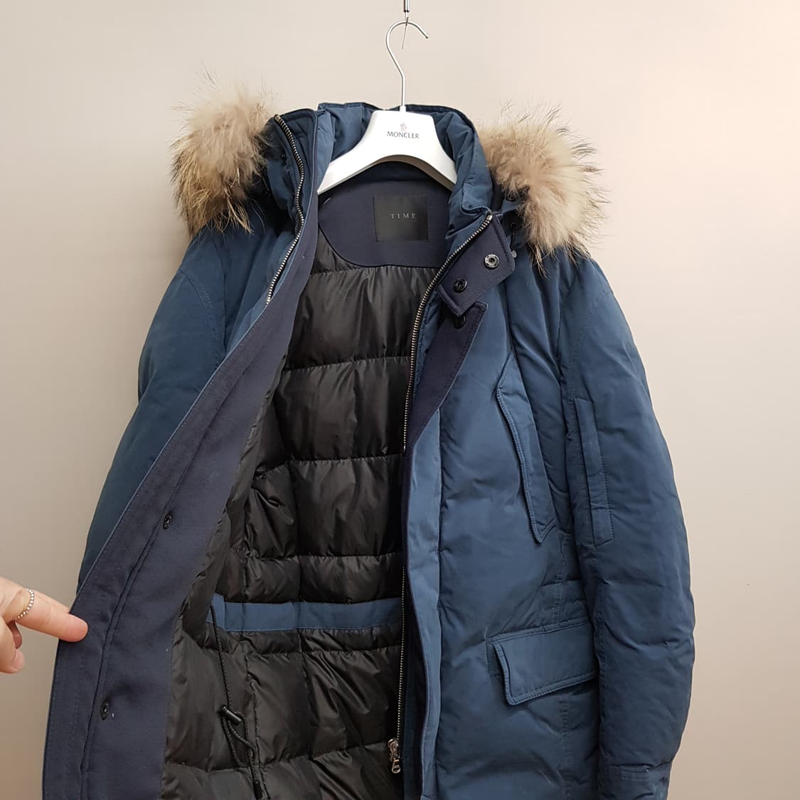 한섬 타임옴므 구스다운 패딩 110사이즈 상품이미지5