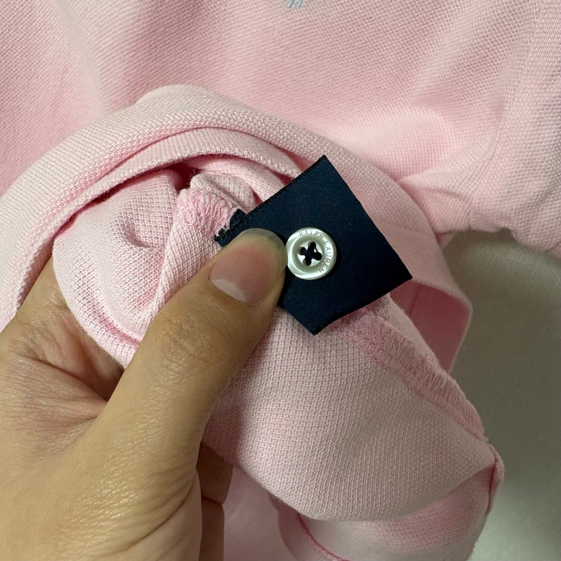 폴로 랄프로렌 딱붙 연핑크 민트 포니 pk티셔츠 상품이미지5