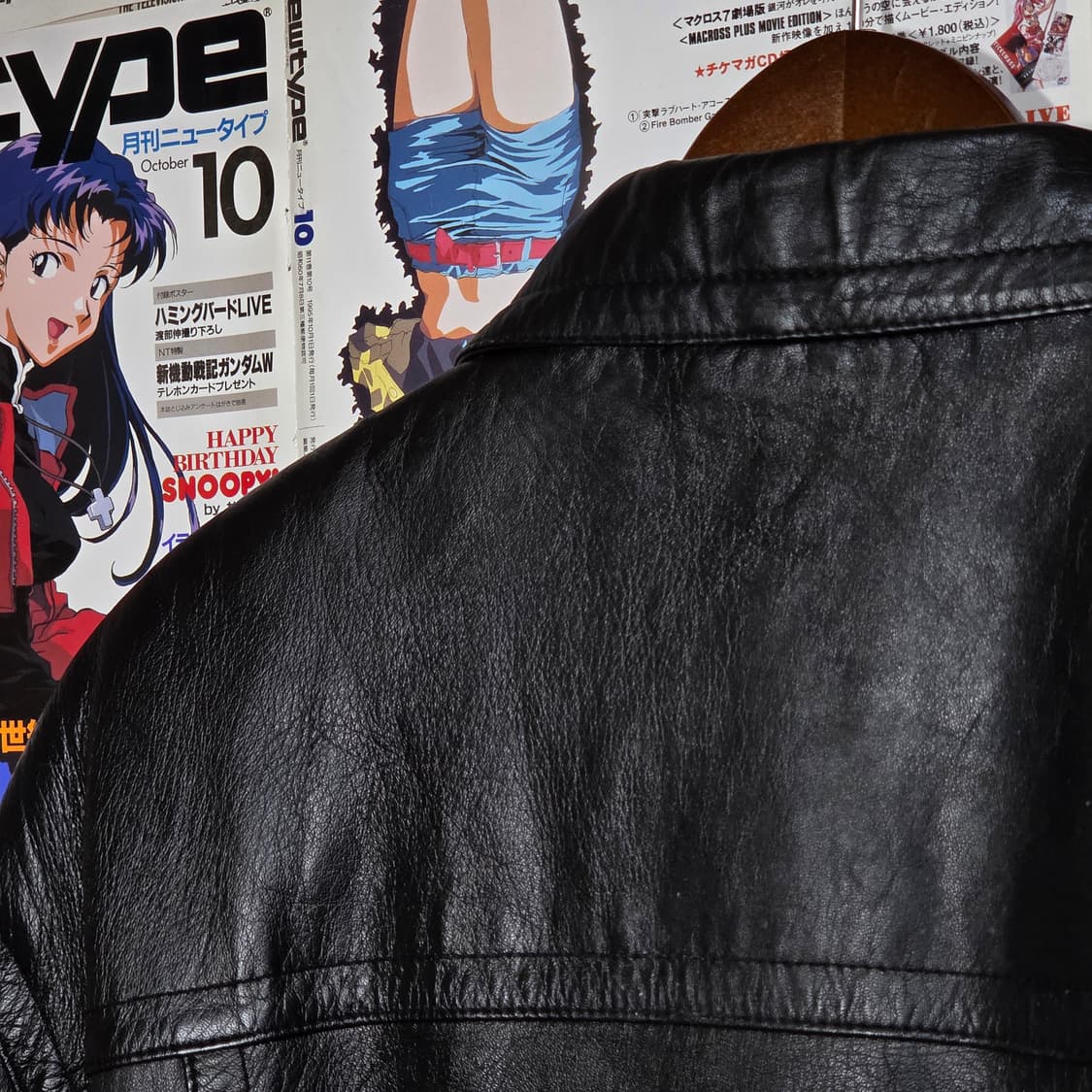 빈티지 빅포켓 누빔 양가죽 블랙 봄버 자켓  상품이미지7