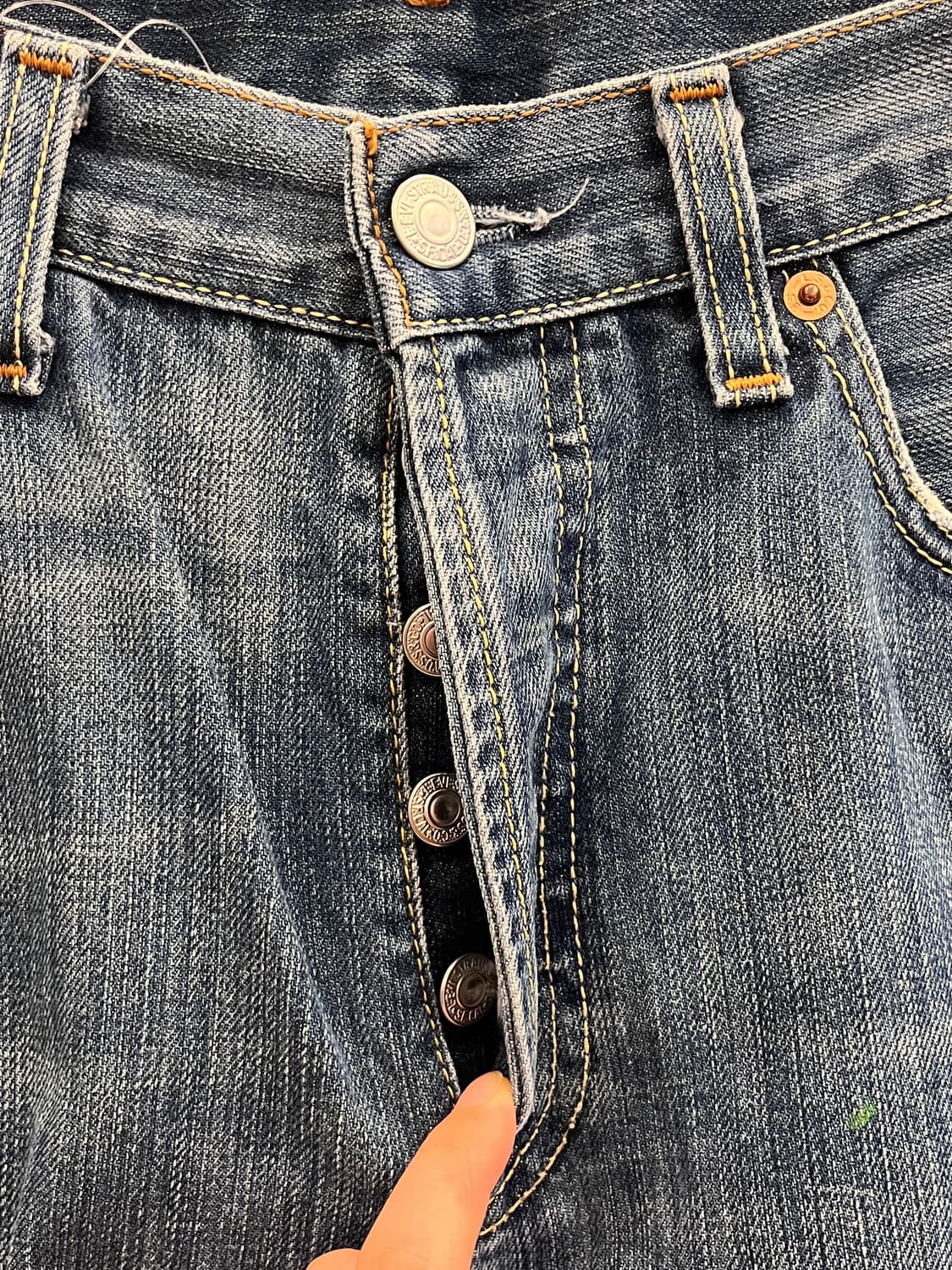 Levis 리바이스 501 컷오프 데님 쇼츠 팬츠 (30-31) 상품이미지3