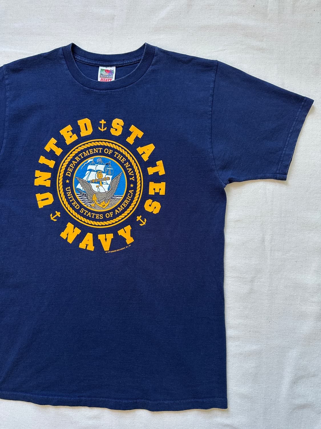US NAVY 미해군 Fruit of the loom 반팔 티셔츠 M 상품이미지3