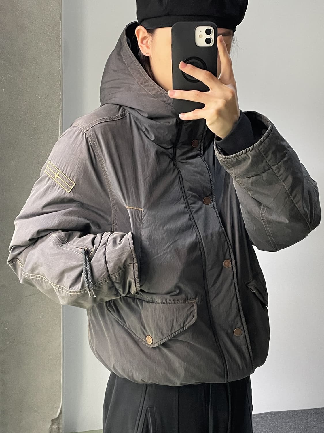 스톤아일랜드 00's 데님 라인 패딩 자켓 상품이미지1