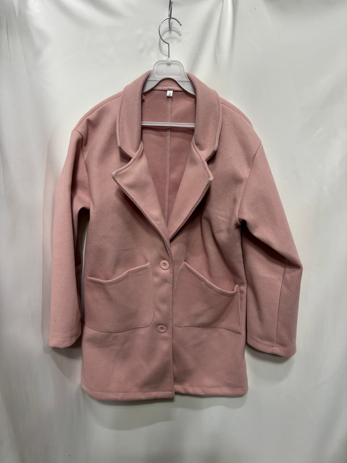 인디 핑크 하프 코트 자켓 봄 가을 간절기 캐주얼 자켓 상품이미지1