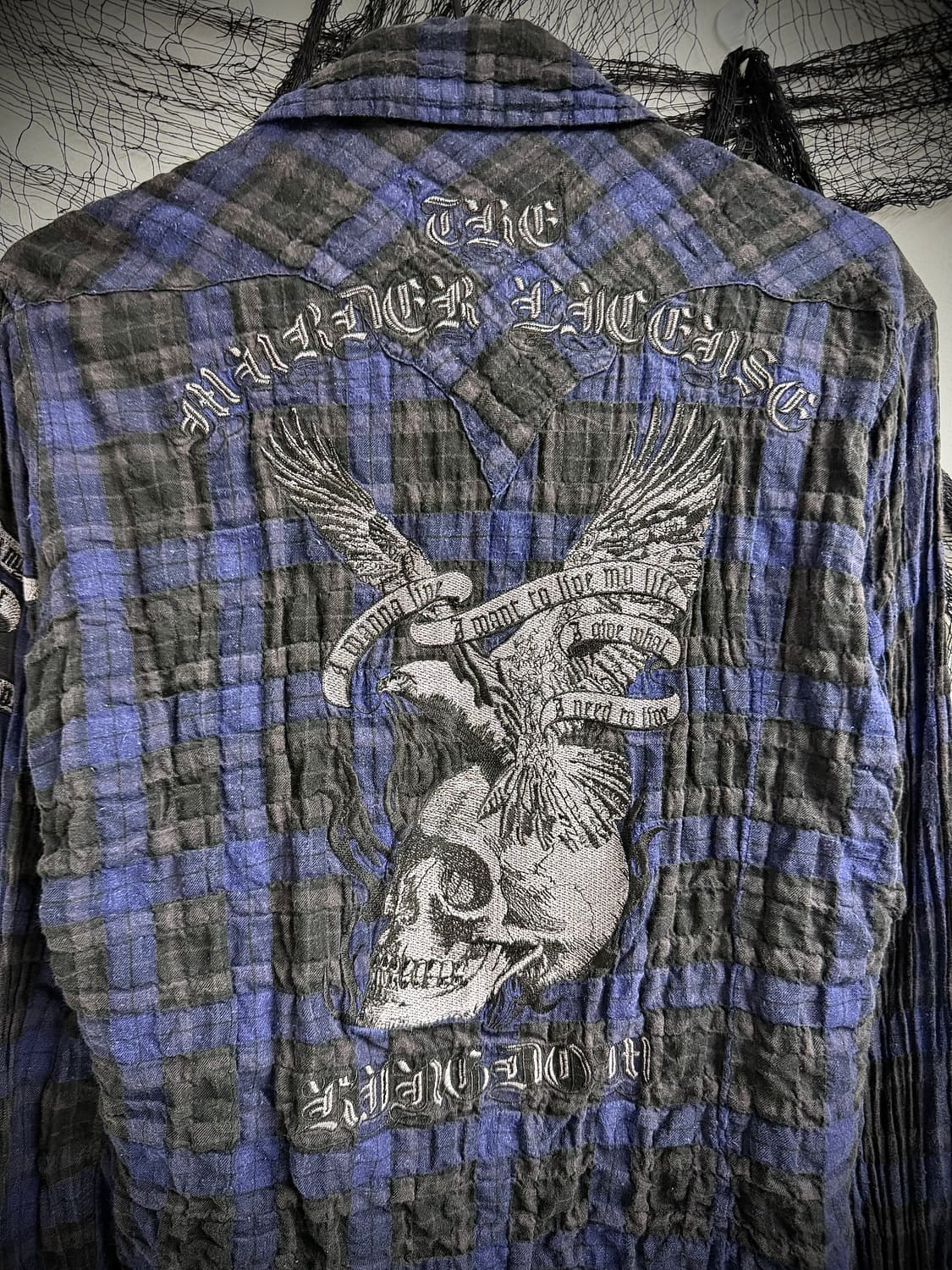 00s punk skull embriodery shirts 상품이미지4