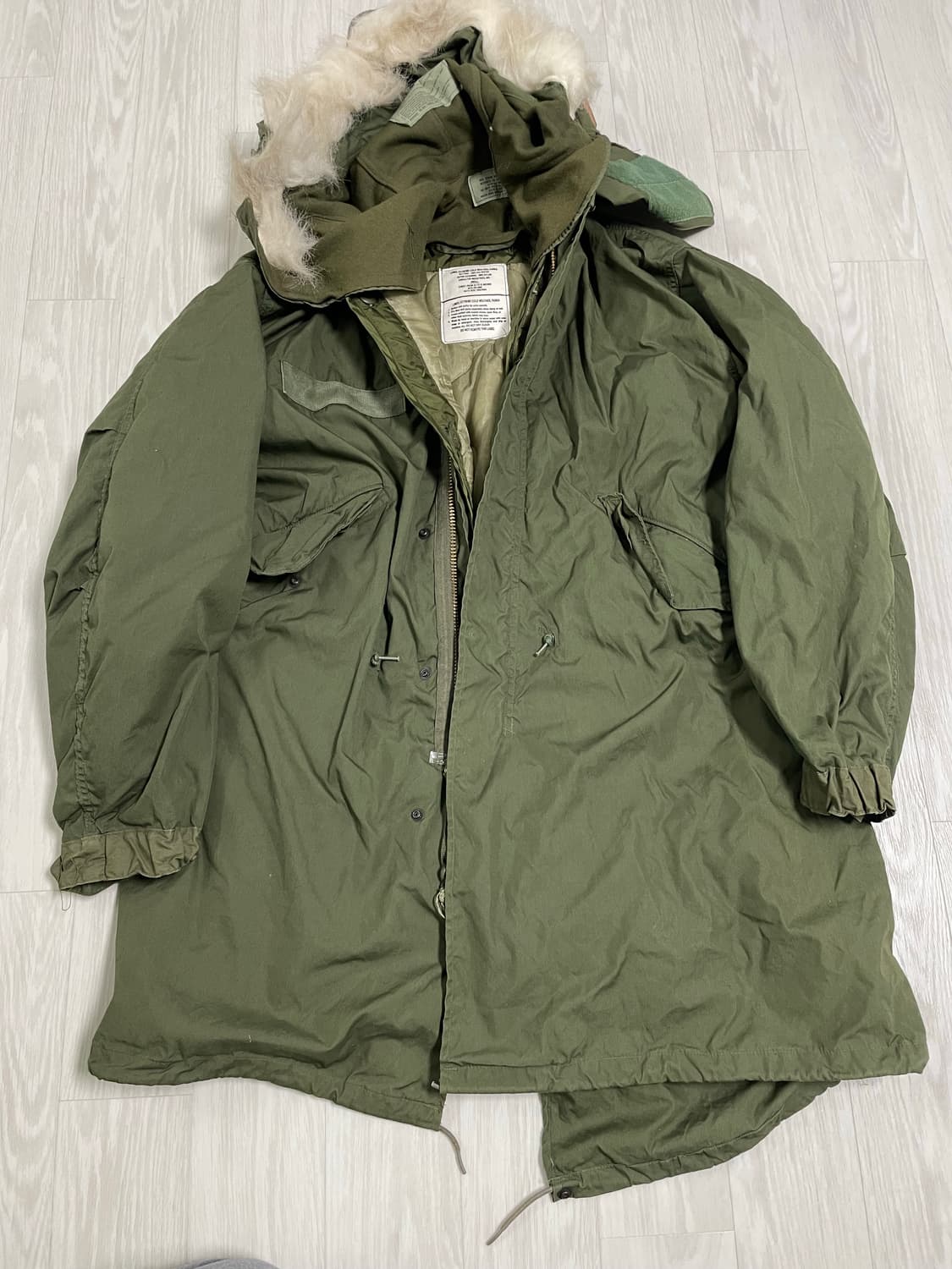 m65 피쉬테일 og 오리지널 스몰 풀세트 민트급 개파카 상품이미지1