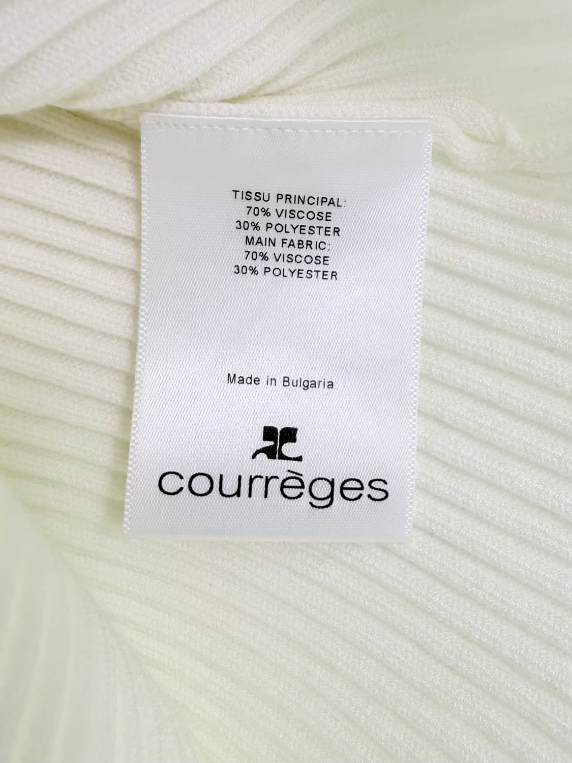 꾸레쥬 리에디선 니트 탱크탑 - 화이트 상품이미지5