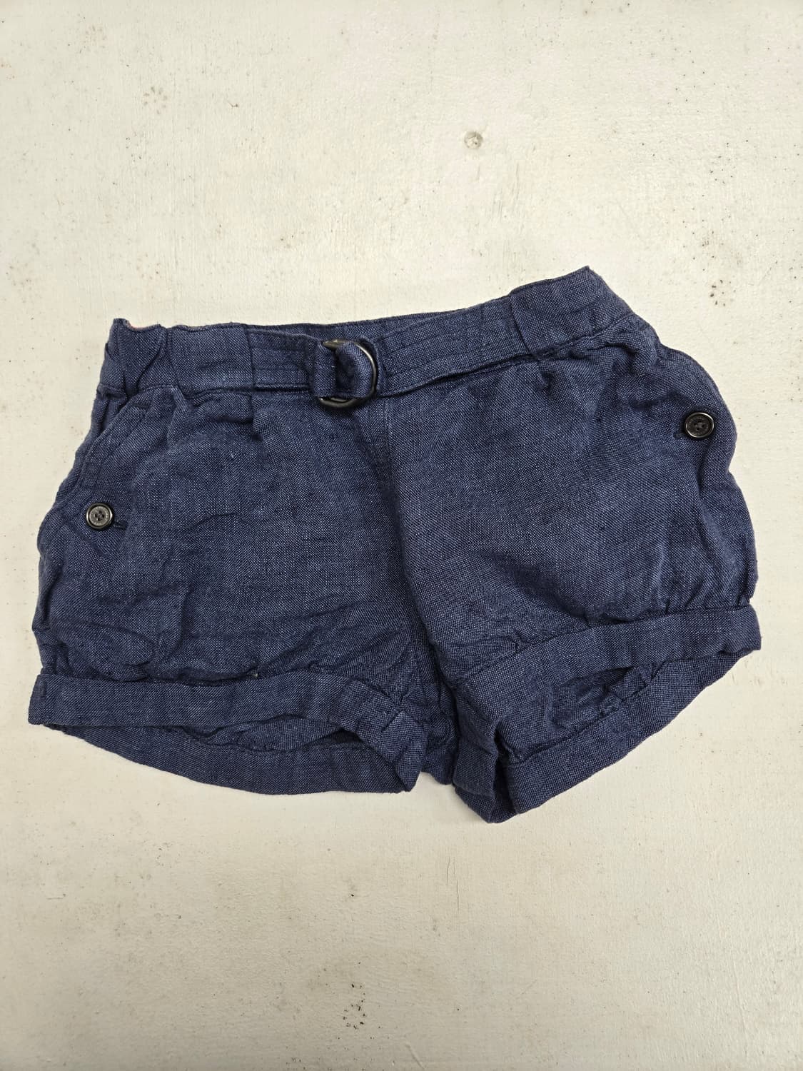 버버리 네이비 벨트 아동 반바지 숏팬츠 상품이미지1