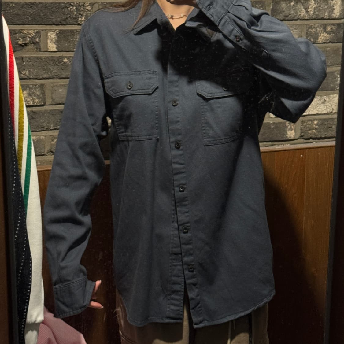 M) Wrangler 랭글러 투포켓 워크웨어 코튼 셔츠 상품이미지8