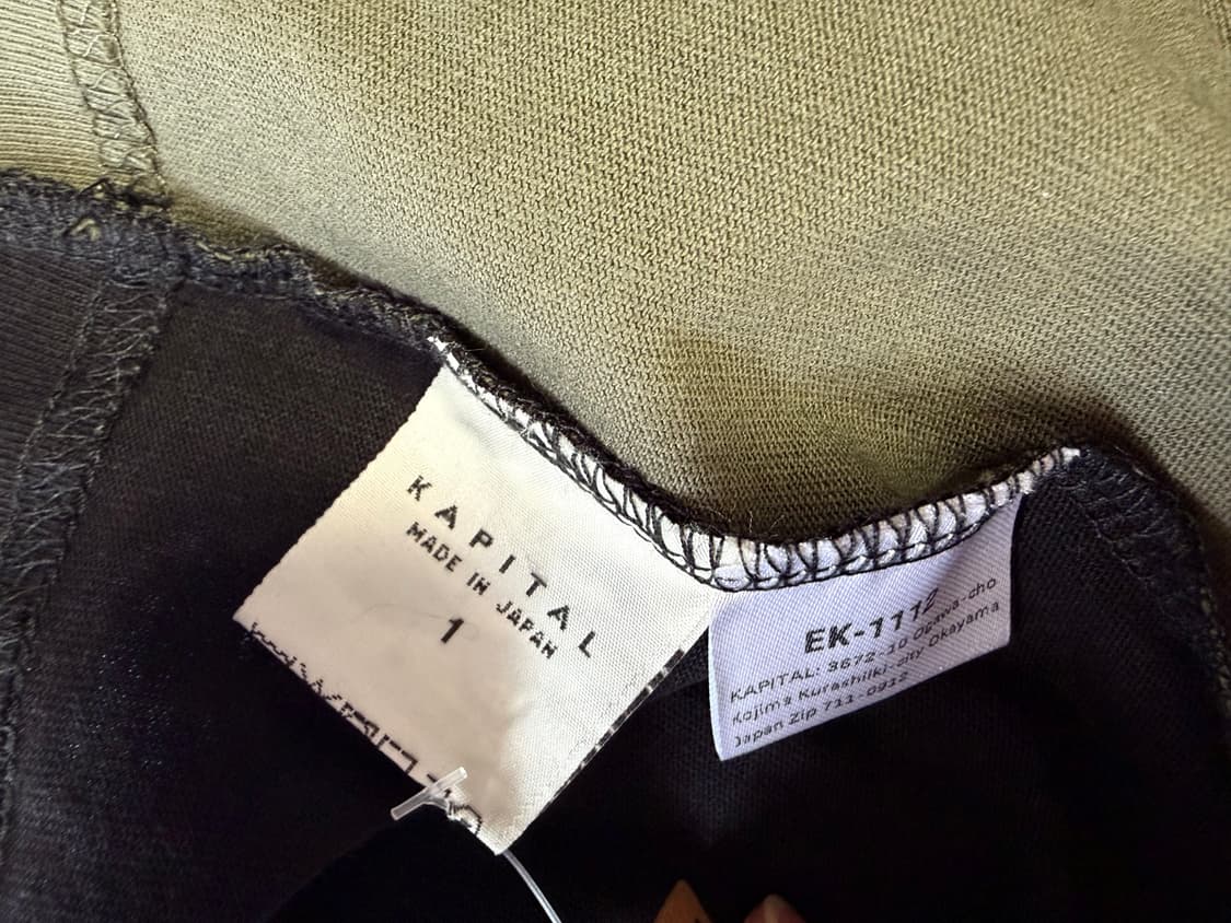 캐미탈 본 투톤 카키 티셔츠 상품이미지5