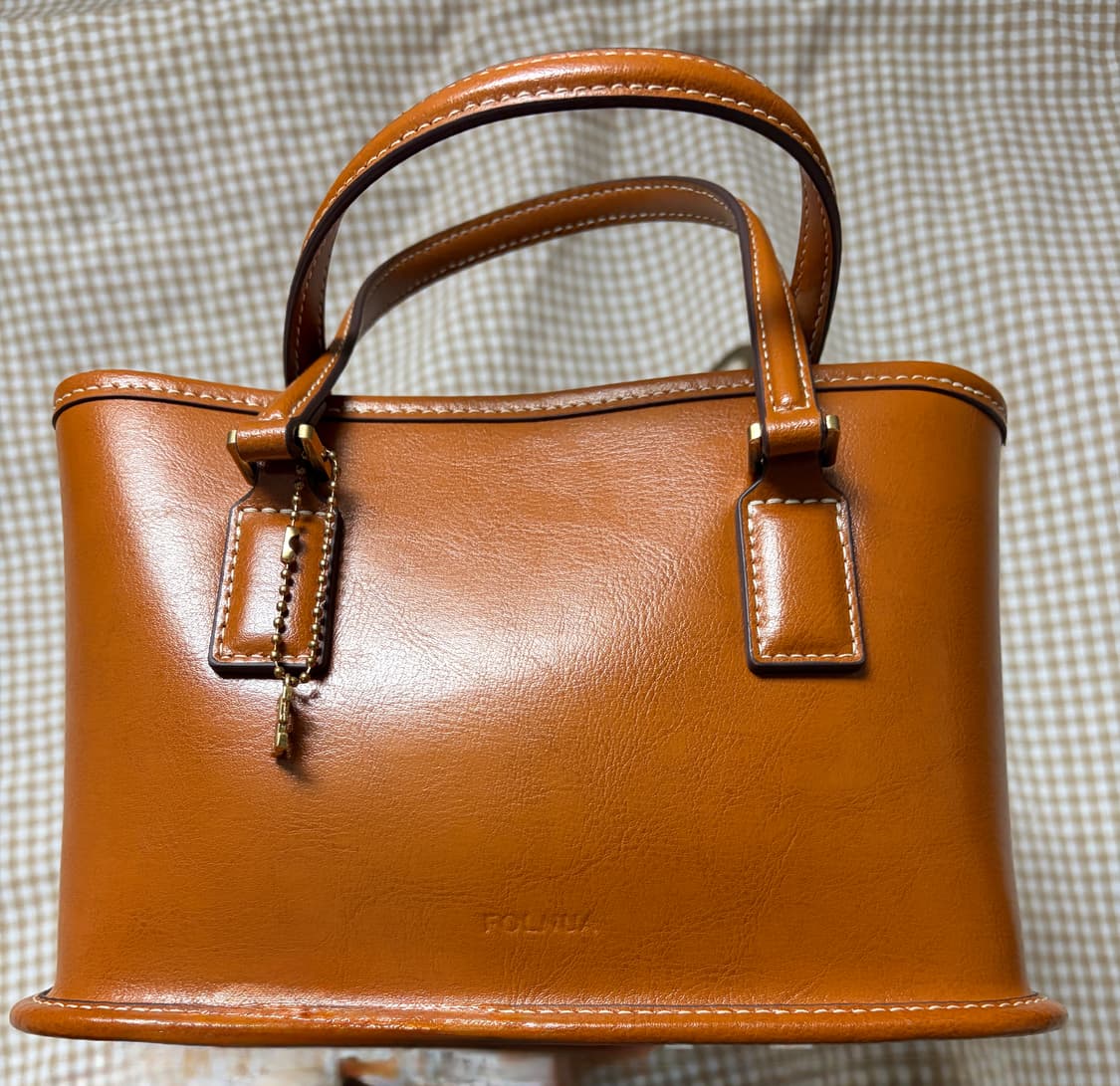 [폴뉴아] 미니 버로우백_카멜 판매 상품이미지3