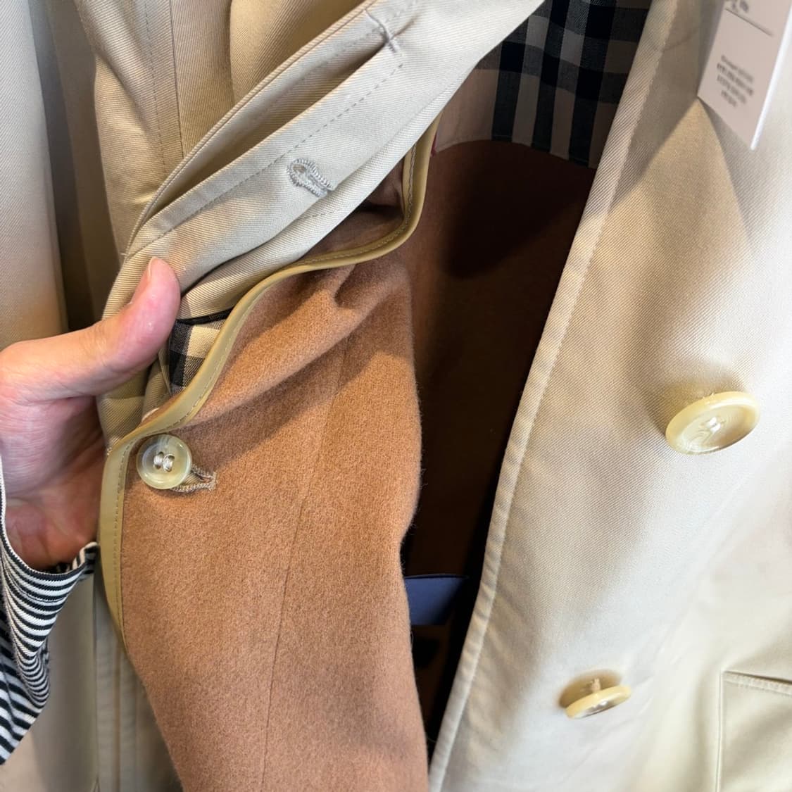 15387 - 버버리 베이지 맥코트  상품이미지6