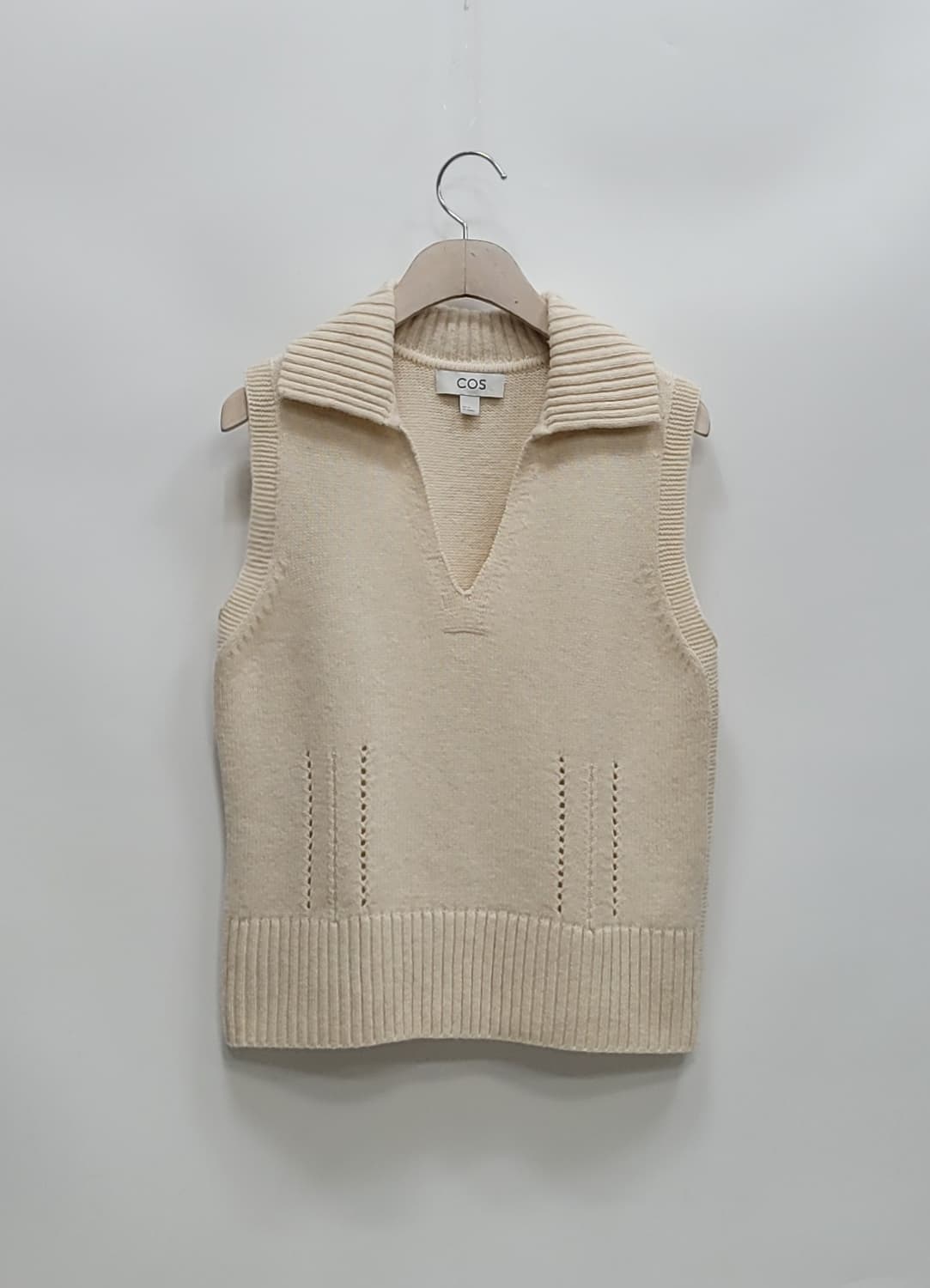 (새상품급) COS 코스 모100% 니트 베스트 / 여 XS 아이보리 상품이미지1