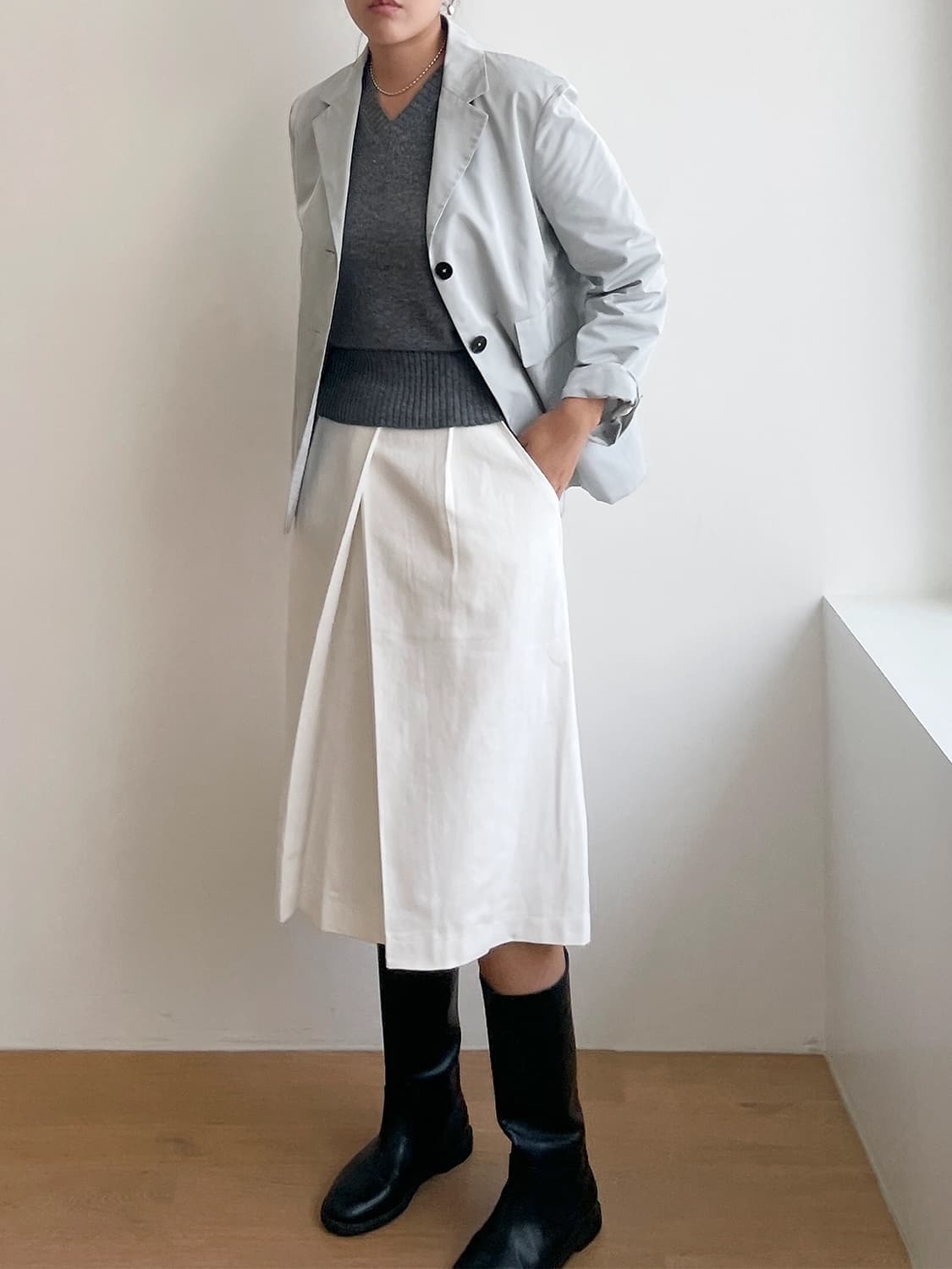 oaens 오아엔스 해비코튼 스커트 상품이미지7