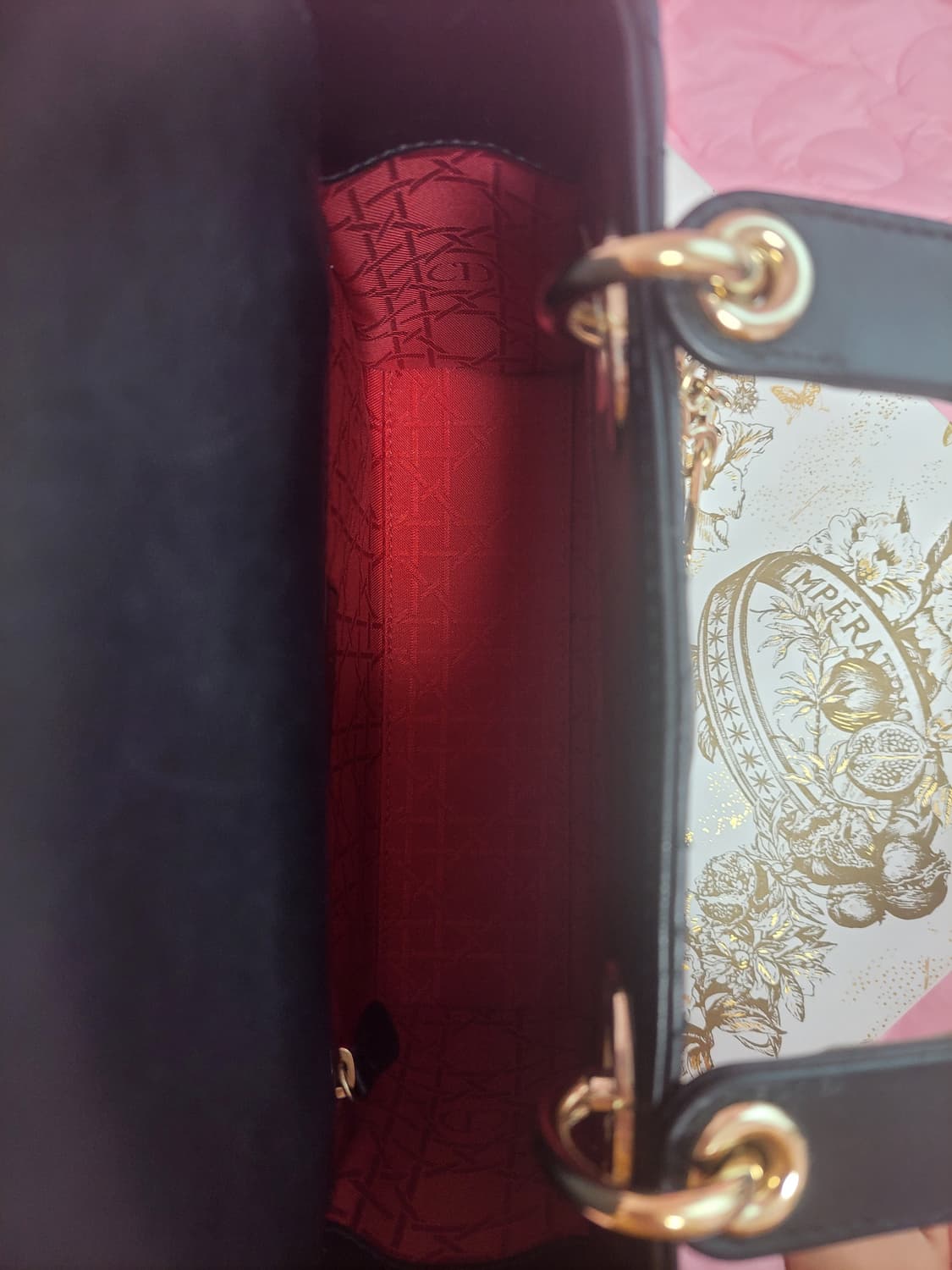 정품)급처상태좋음!디올 레이디백 스몰블랙 크로스토트백 게런티있음 지수가방 상품이미지5