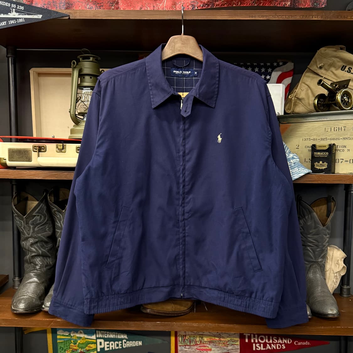 폴로 골프 체크 라이닝 스윙탑 자켓 블루종 컨트리 N649 상품이미지1