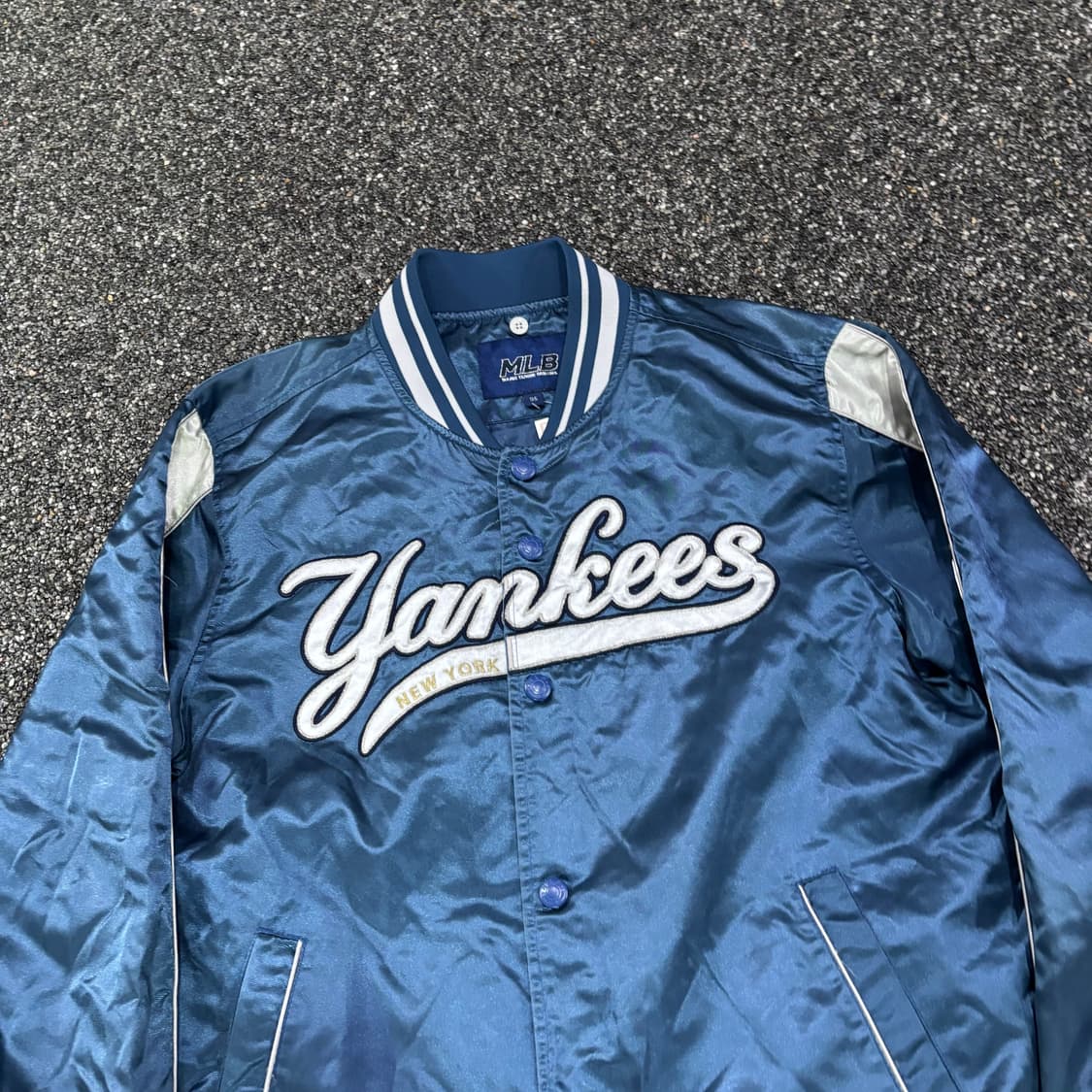 MLB 뉴욕 양키스 새틴 바시티 자켓 상품이미지2