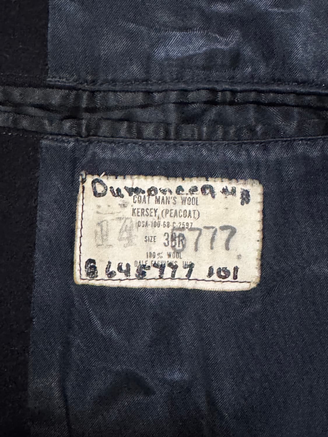 1968s USA 피코트 U.S. Navy 코트 L 상품이미지3