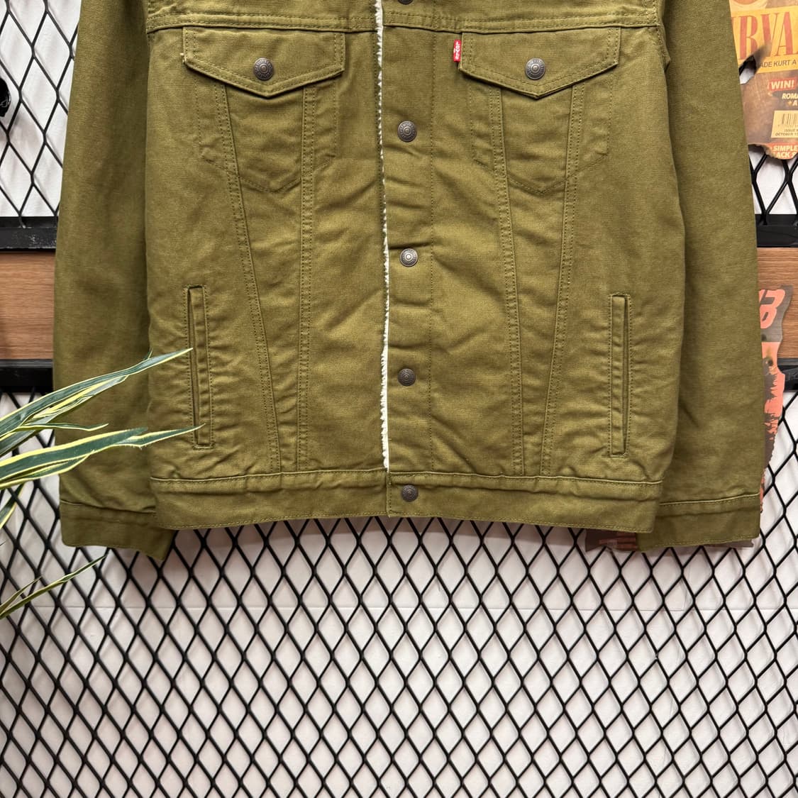리바이스 타입 3 쉐르파 코듀로이 트러커 자켓 카키 M 상품이미지4