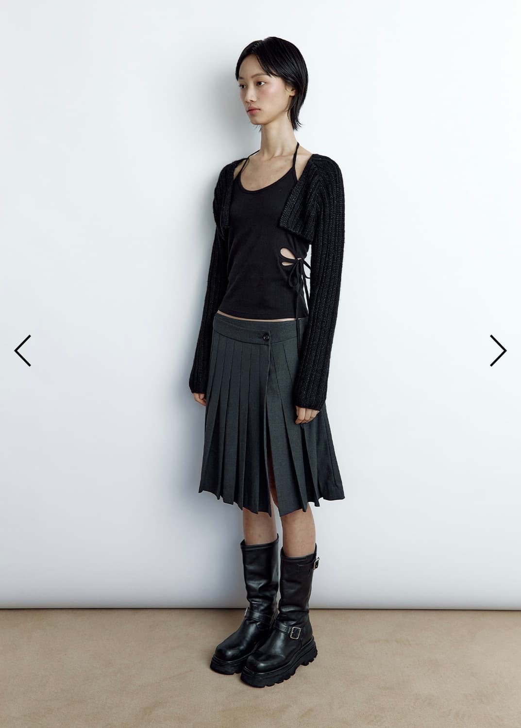 러프넥 멜로우 울 볼레로 상품이미지2