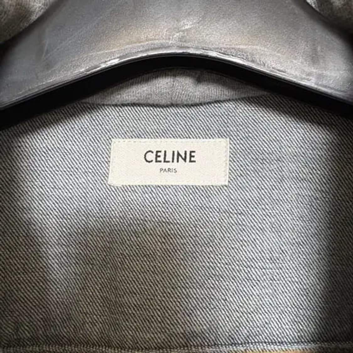 [M] 셀린느 백로고 후드 데님 청자켓 상품이미지3